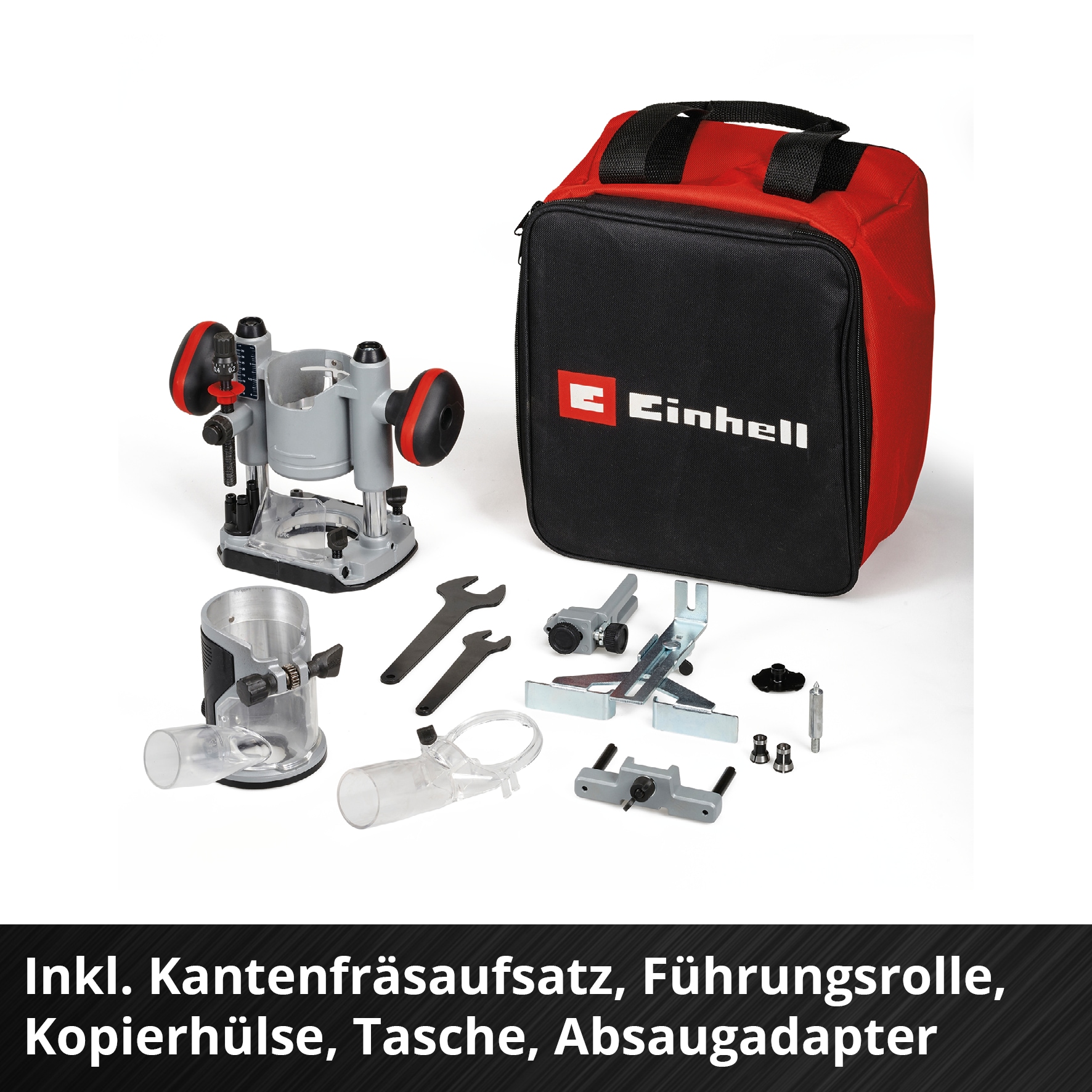 Einhell Akku-Fräse »TP-RO 18 Set Li BL - Solo«, (16 tlg.)