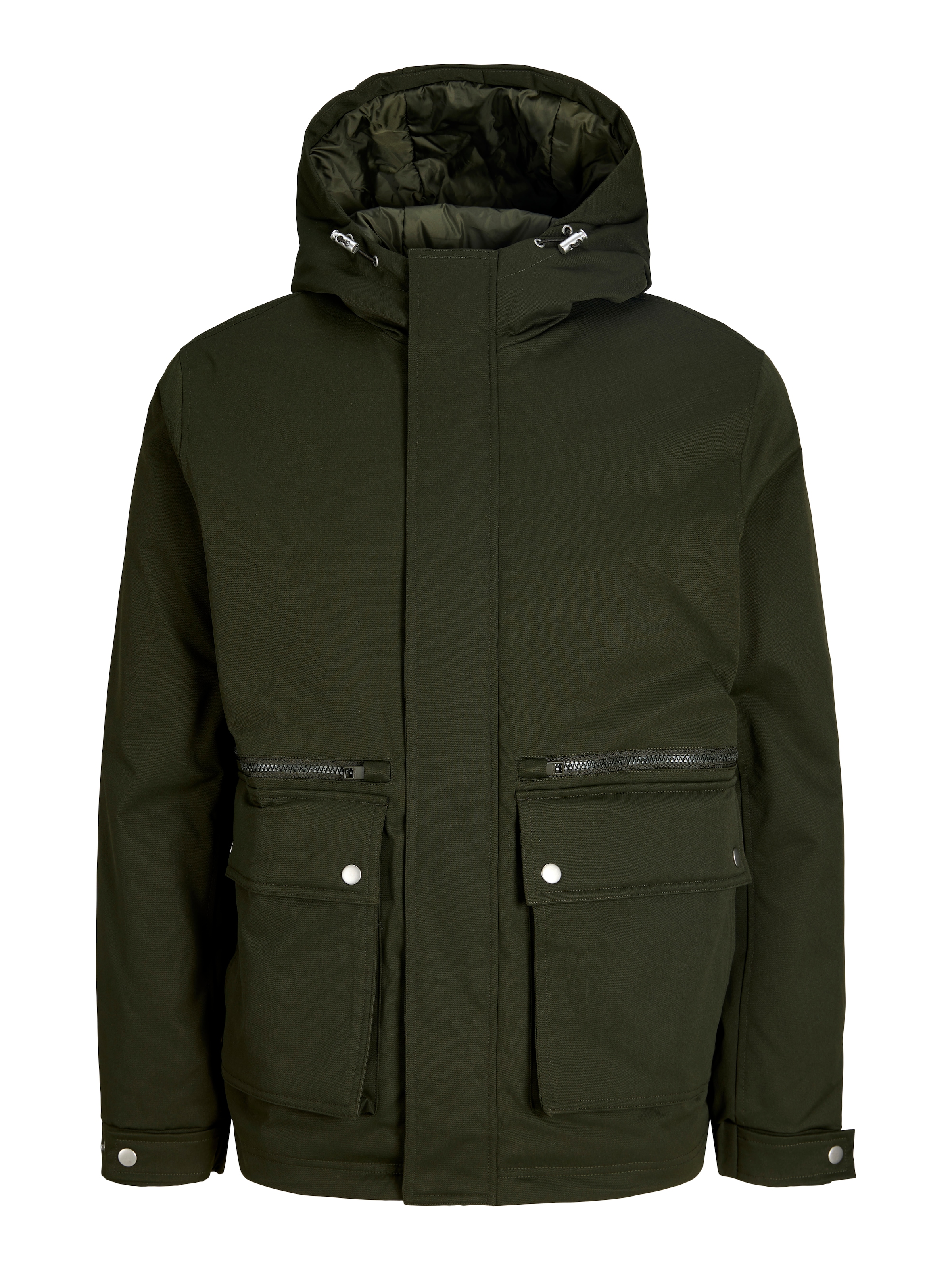Jack & Jones Parka »JJEWOLF PARKA JACKET NOOS« mit Kapuze Kunstfaser, regular fit