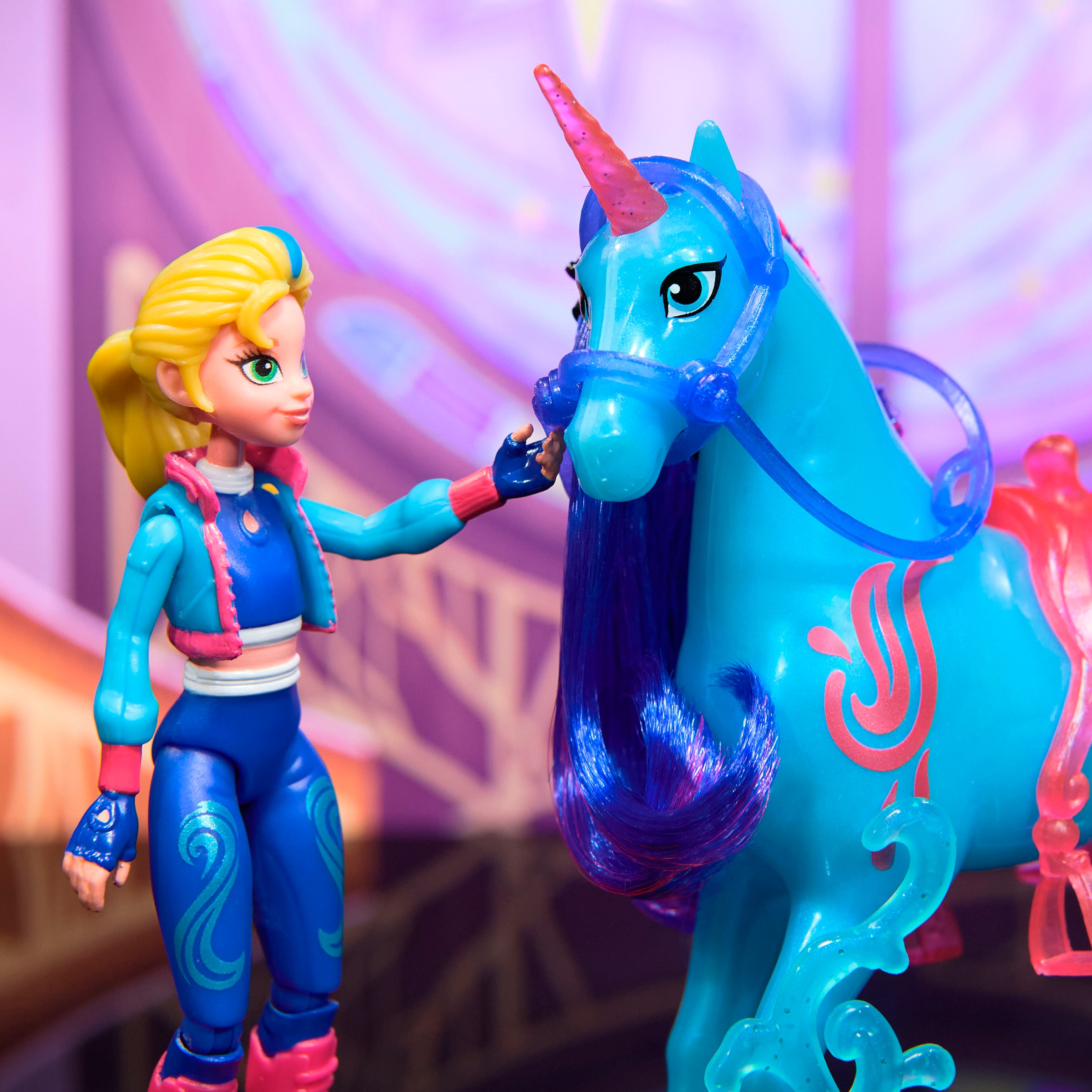 Spin Master Anziehpuppe »Unicorn Academy - Isabel & Einhorn River«, mit echter Mähne