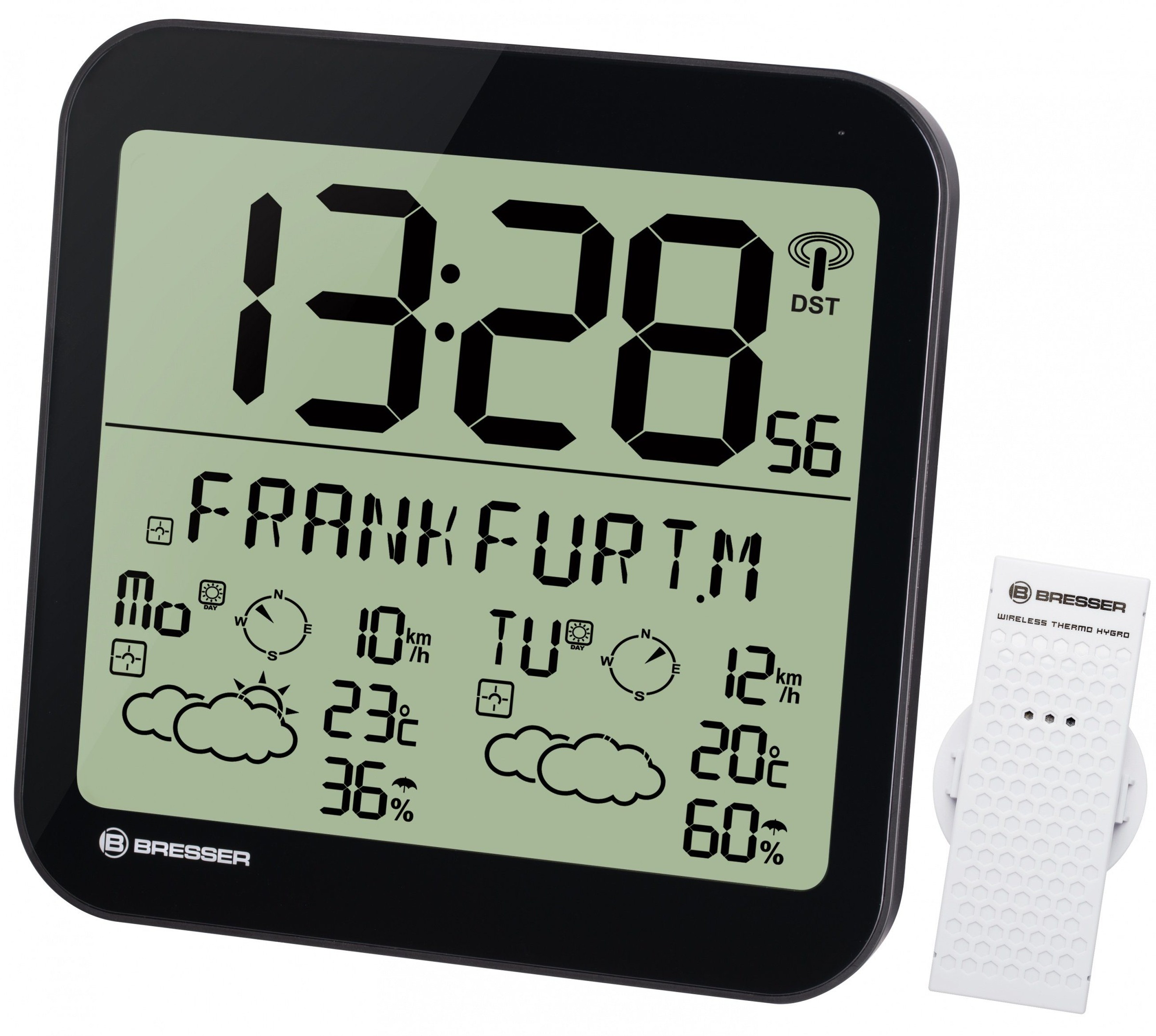 Wetterstation »MyTime Meteotime LCD Wetter-Wanduhr«