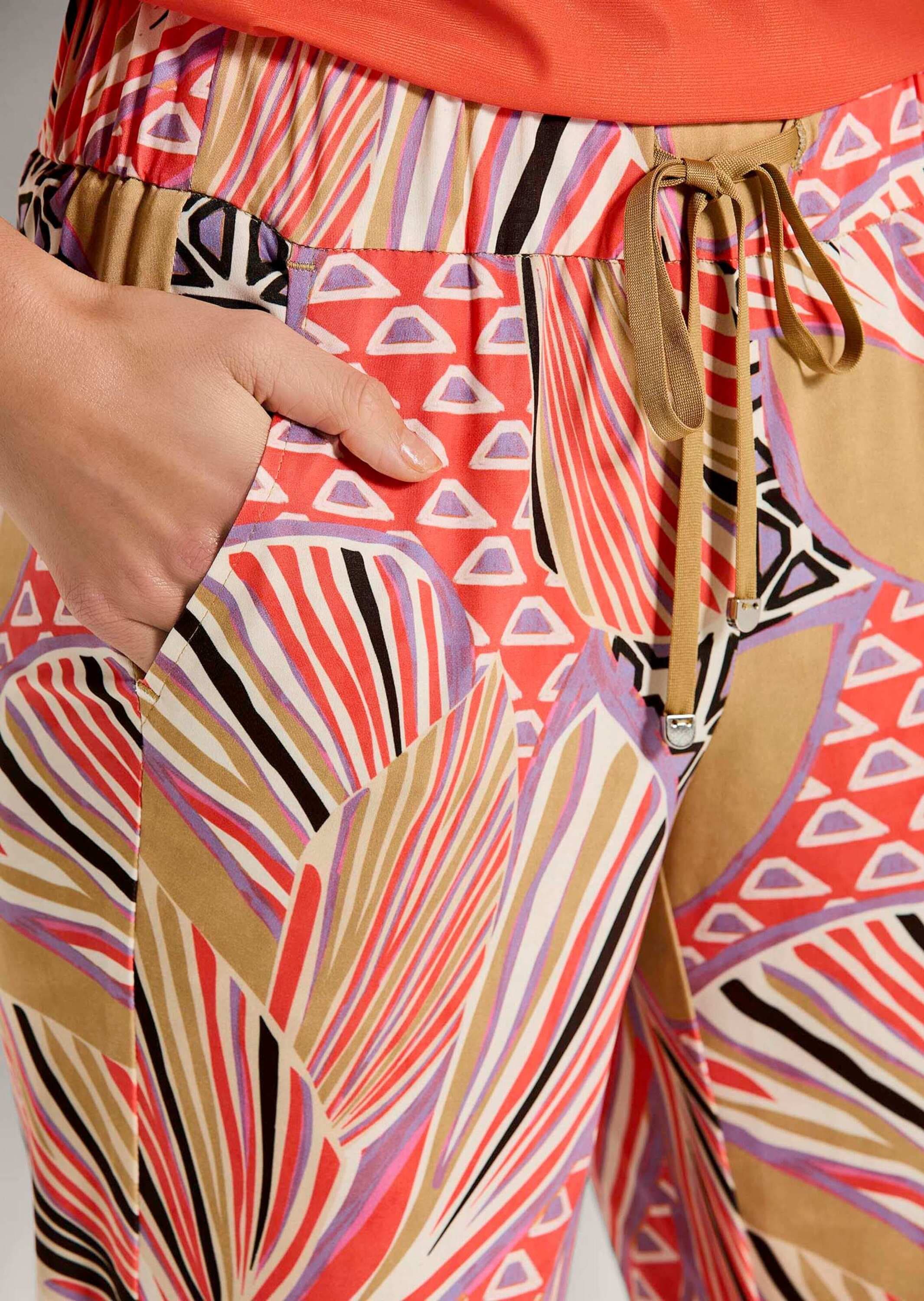 MADELEINE Schlupfhose »7/8 Hose Farbige Schlupfhose mit grafischem Print«