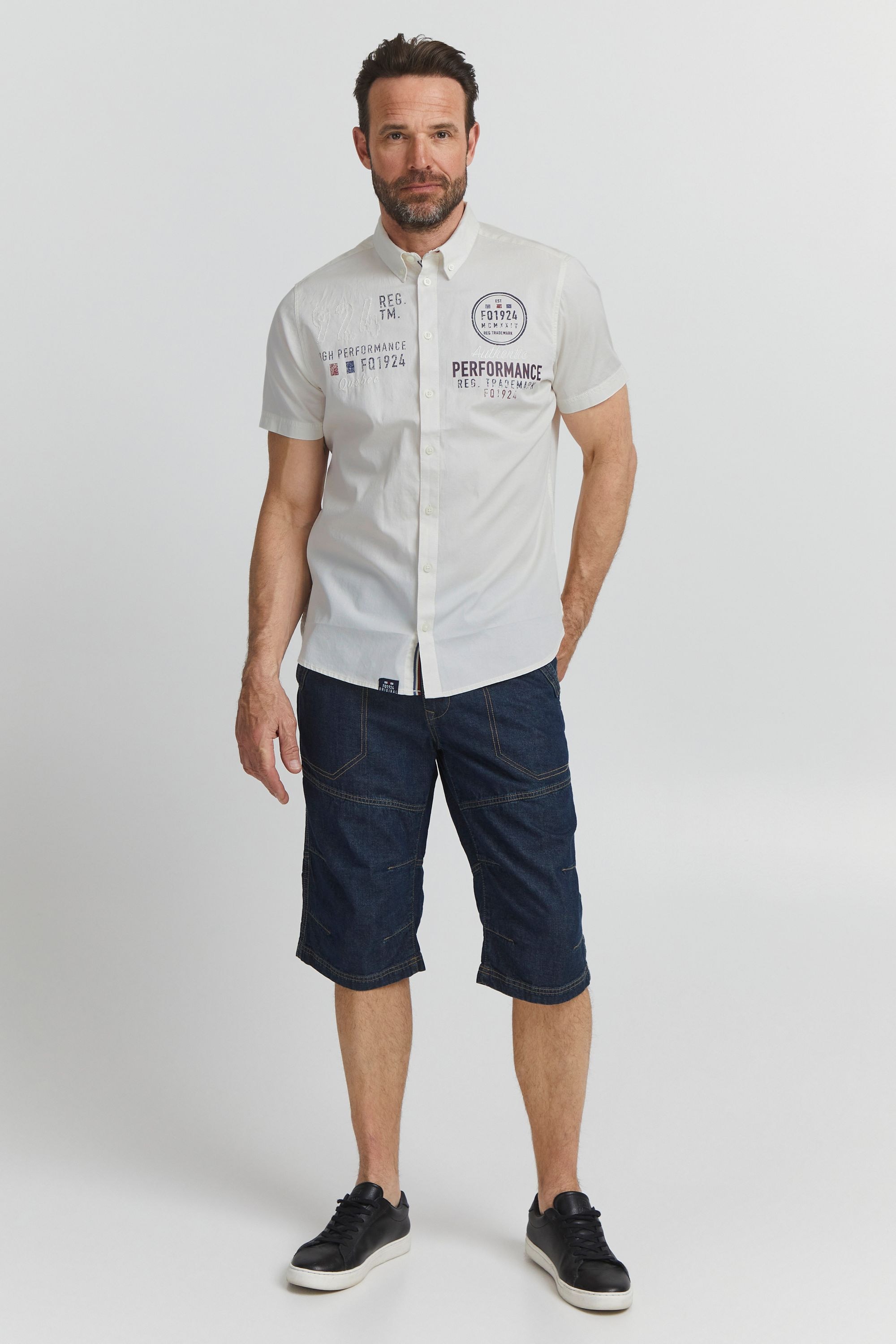 FQ1924 Kurzarmshirt »Kurzarmhemd FQRontus«