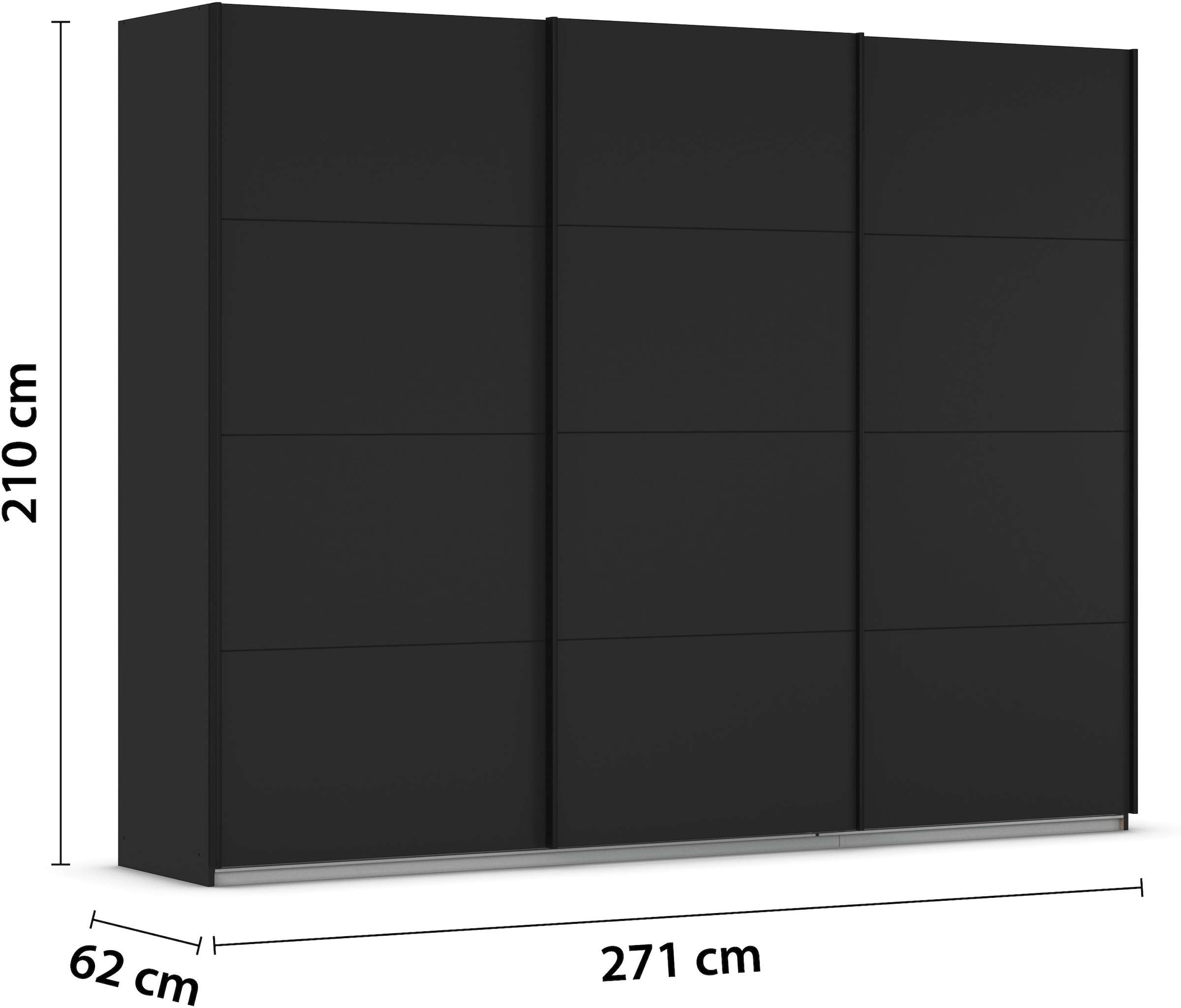 rauch Schwebetürenschrank »Kleiderschrank Schrank Garderobe Ankleide TOPSELLER OTELI« 3 Ausstattungen BASIC/CLASSIC/PREMIUM (inkl. SOFT-CLOSE-FUNKTION),  Breiten 203/271/315/360 cm Höhen 210/229 cm MADE IN GERMANY