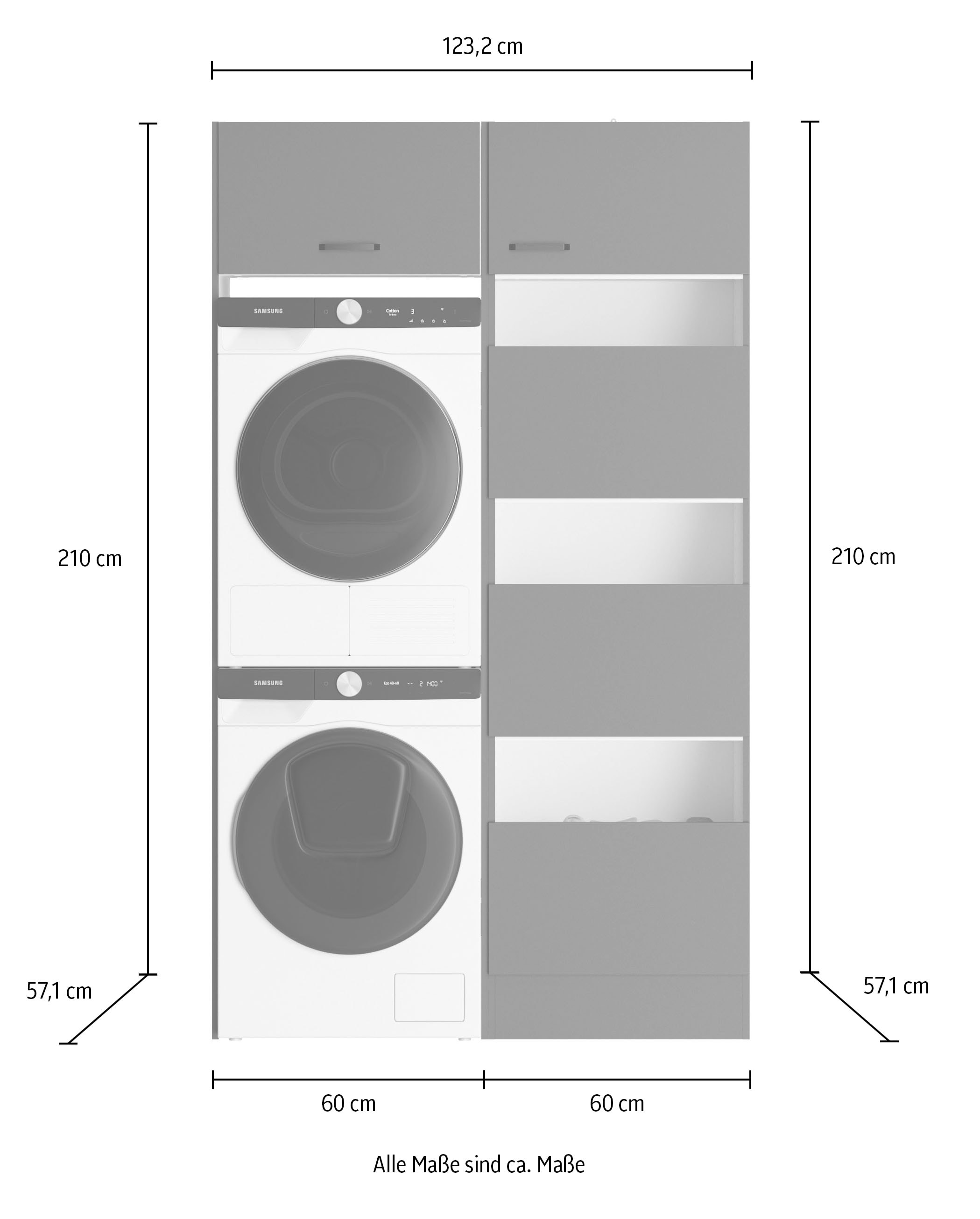 OPTIFIT Mehrzweckschrank-Set »OPTImulti« 2 Stk. tlg.