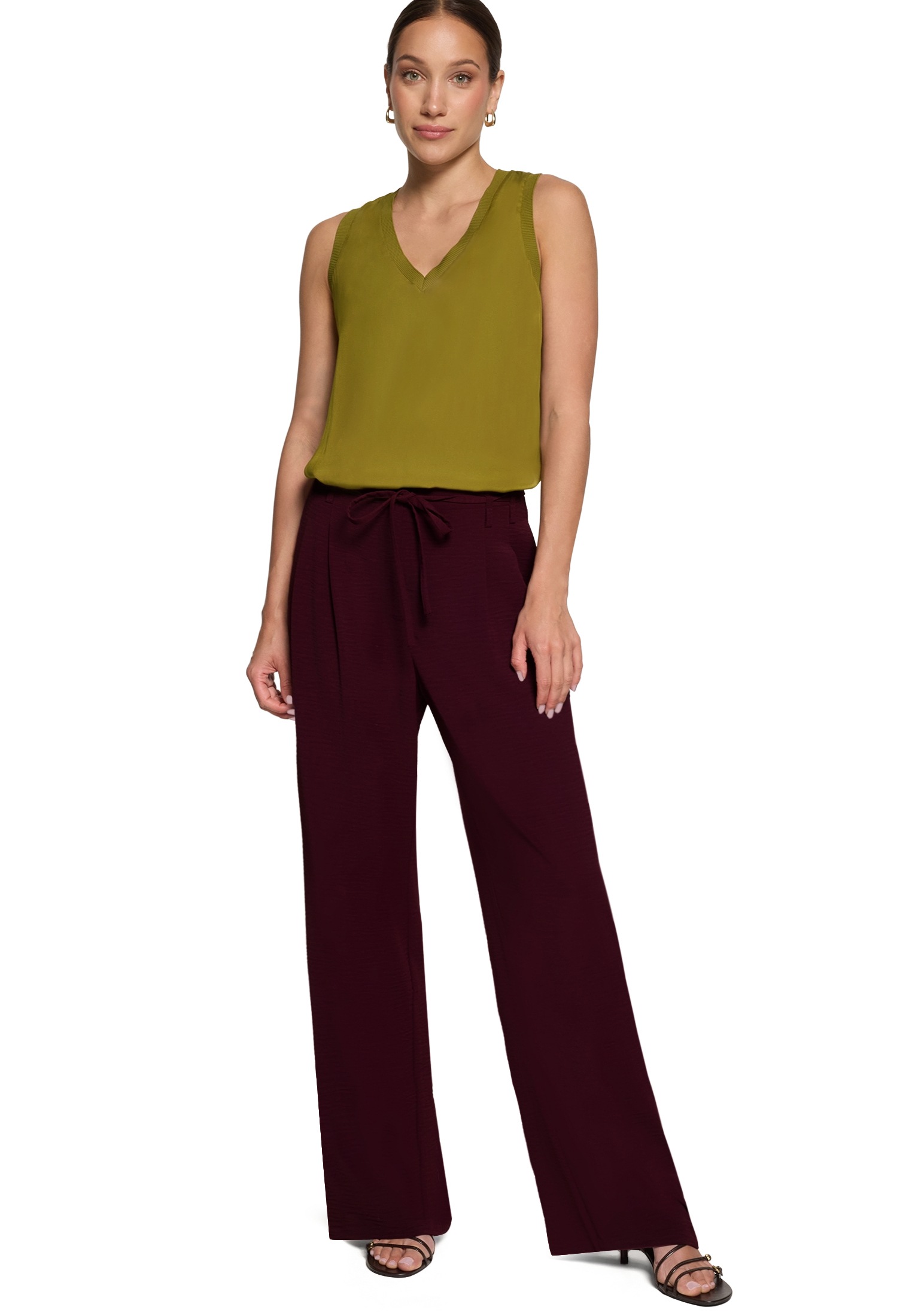 Zero 5-Pocket-Hose »Modern fit Hose mit Bindegürtel«