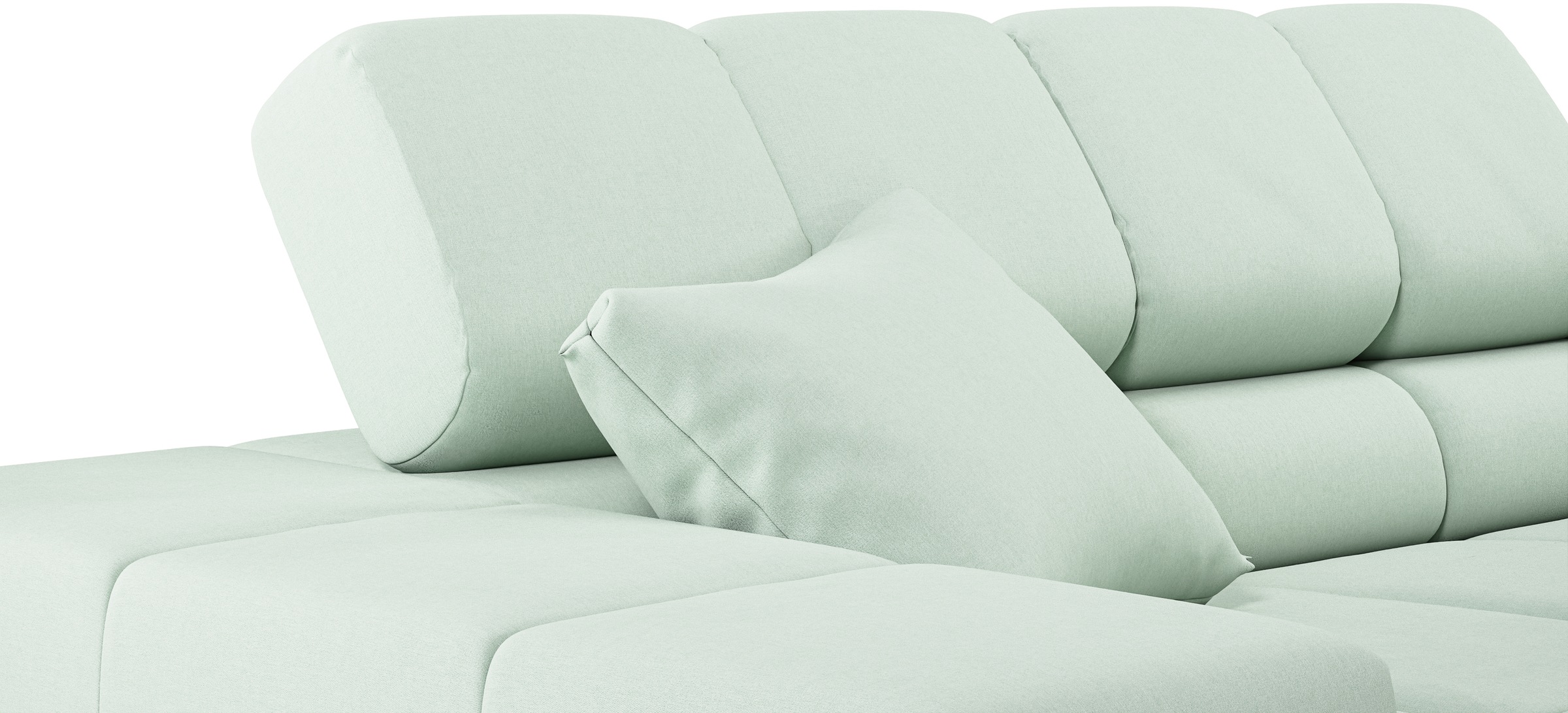 INOSIGN Ecksofa »Ancona incl. Kopfteilverstellung, Breite 319cm, L-Form«, wahlweise motorische Sitztiefenverstellung, auch in Cord + Easy Care