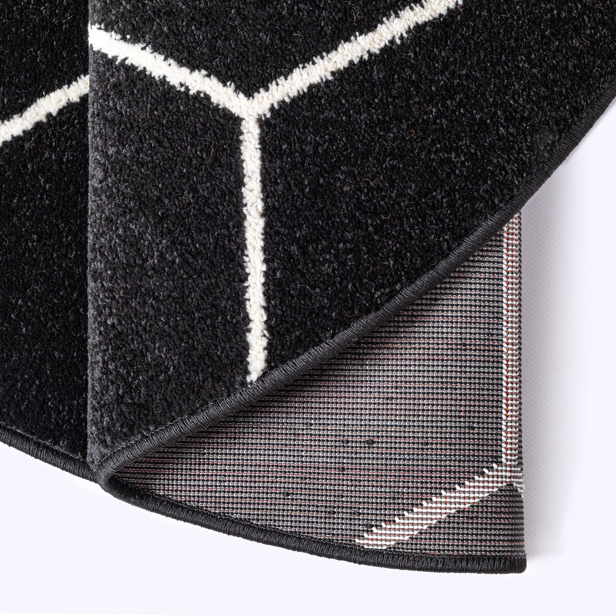 Sanat Teppich »Trellis« rund 10 mm Höhe Kurzflor, skandi, boho, auch als Läufer und in rund