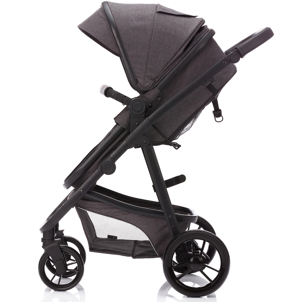 Fillikid Kombi-Kinderwagen »Panther, dunkelgrau«, 22 kg, mit Babyschale; Kinderwagen