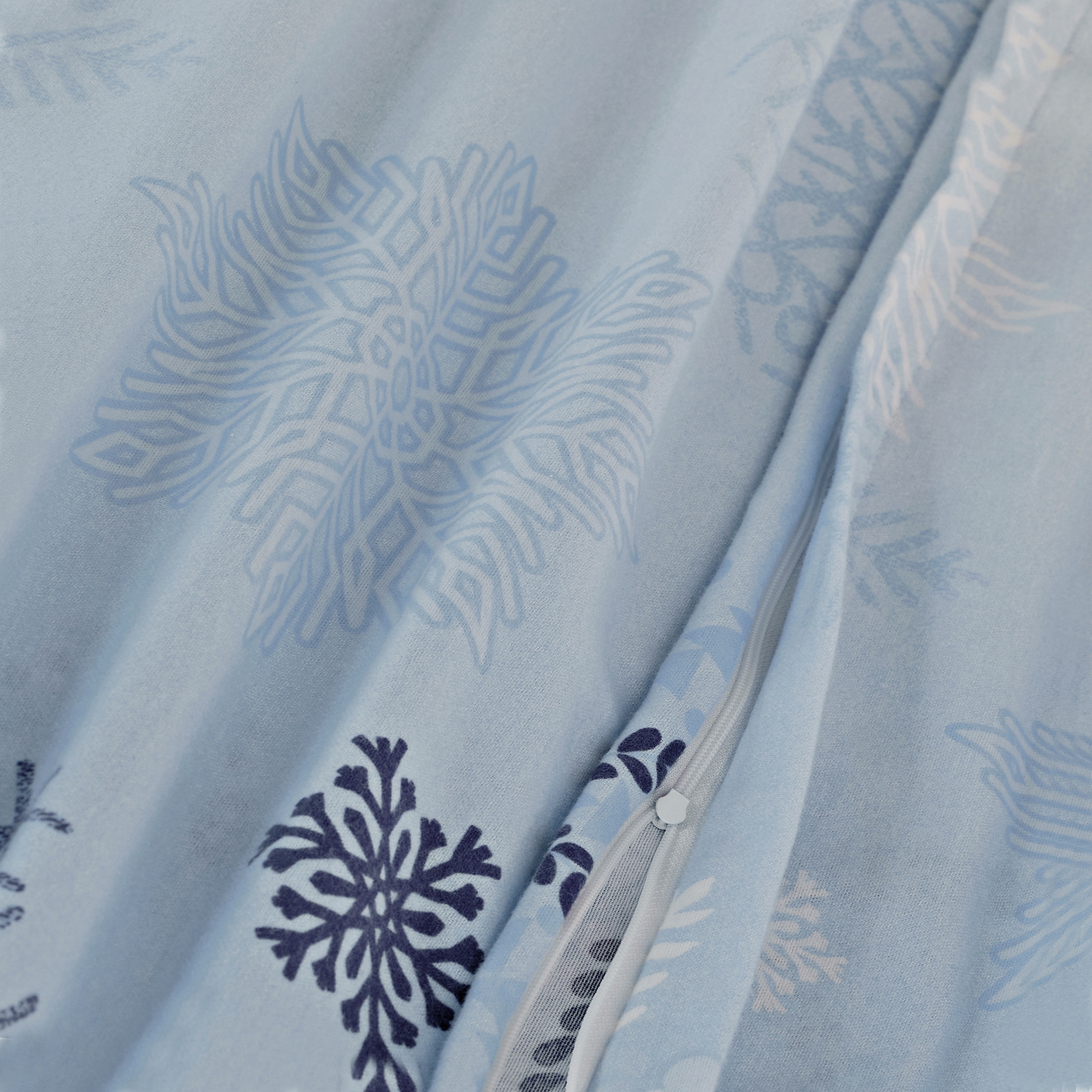 Florella Bettwäsche »Eiskristall-blau Flausch-Flanell, 100%Baumwolle« 2 Stk.
