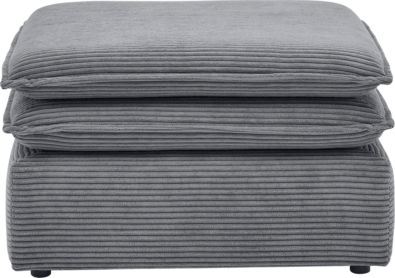 Places of Style Hocker »PIAGGE«, Hochwertiger Cord, passend zum Sessel