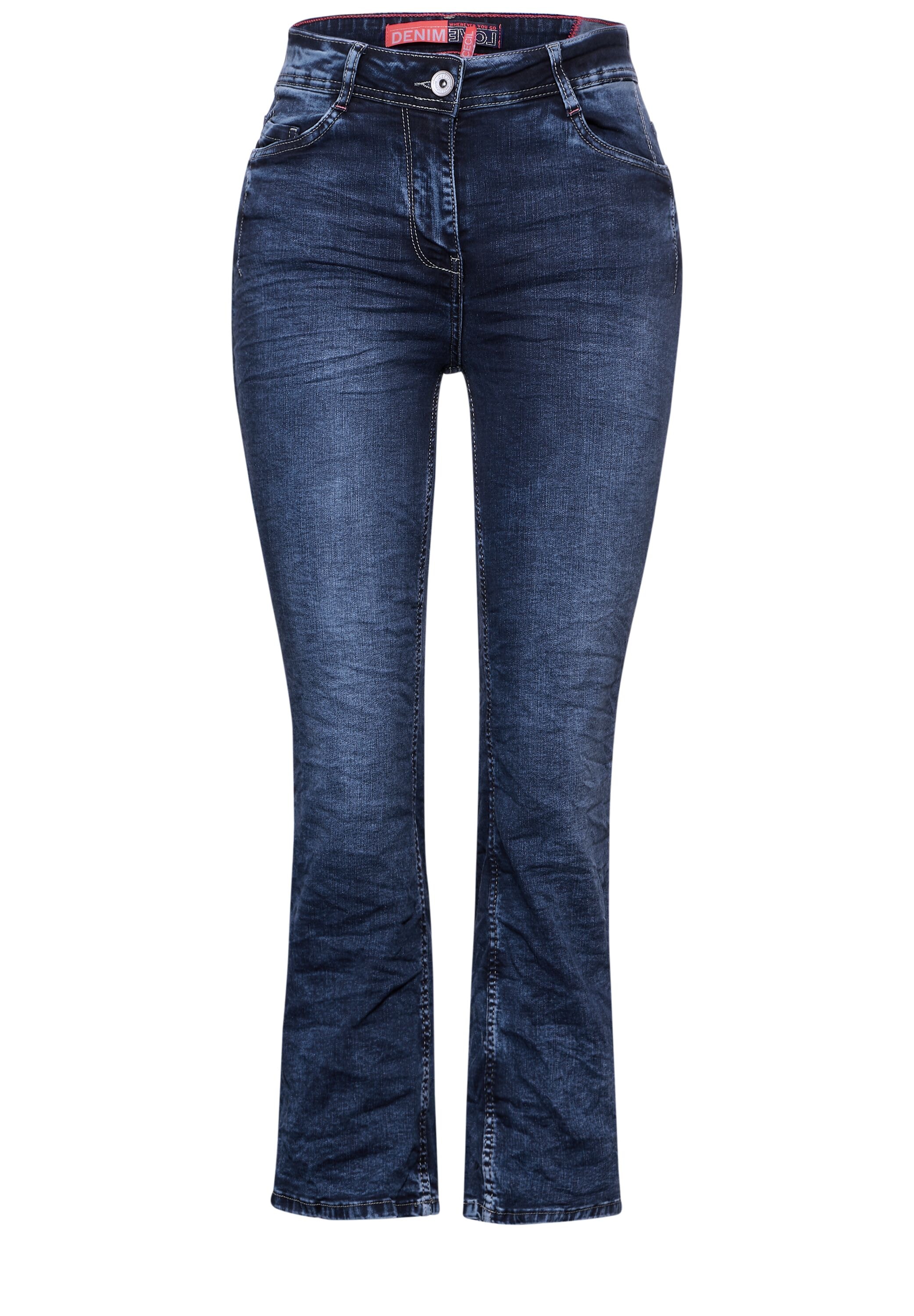 Cecil Bootcut-Jeans »Style Toronto«, in dunkelblauer Waschung