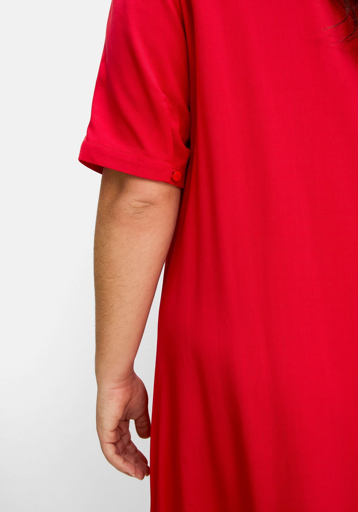 Sheego Sommerkleid »Kleid aus leichter Viskose, in A-Linie«