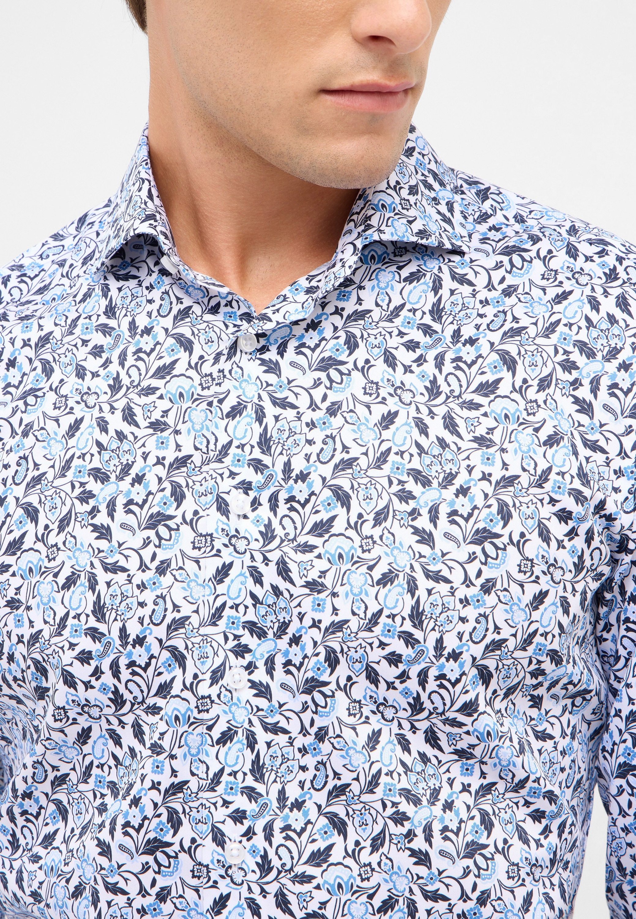 Eterna Langarmhemd »SLIM FIT« NON IRON (bügelfrei)