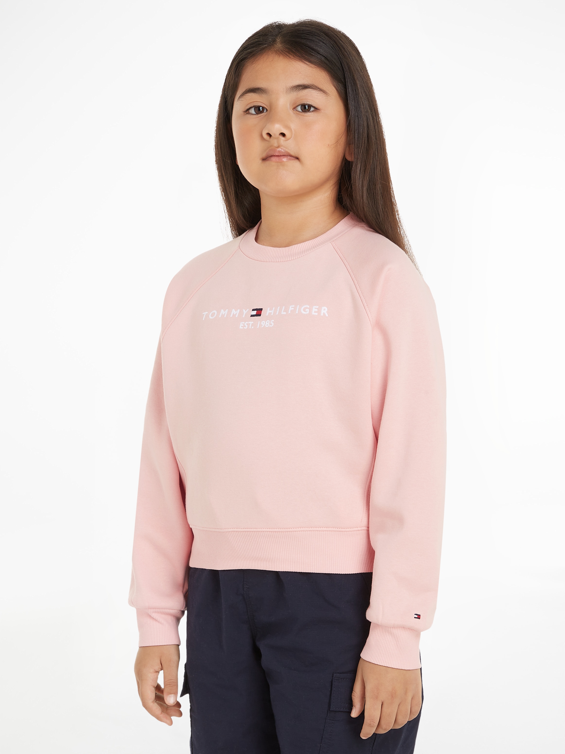 Sweatshirt »ESSENTIAL EMBROIDERED FLEECE CN«, Baby bis 2 Jahre