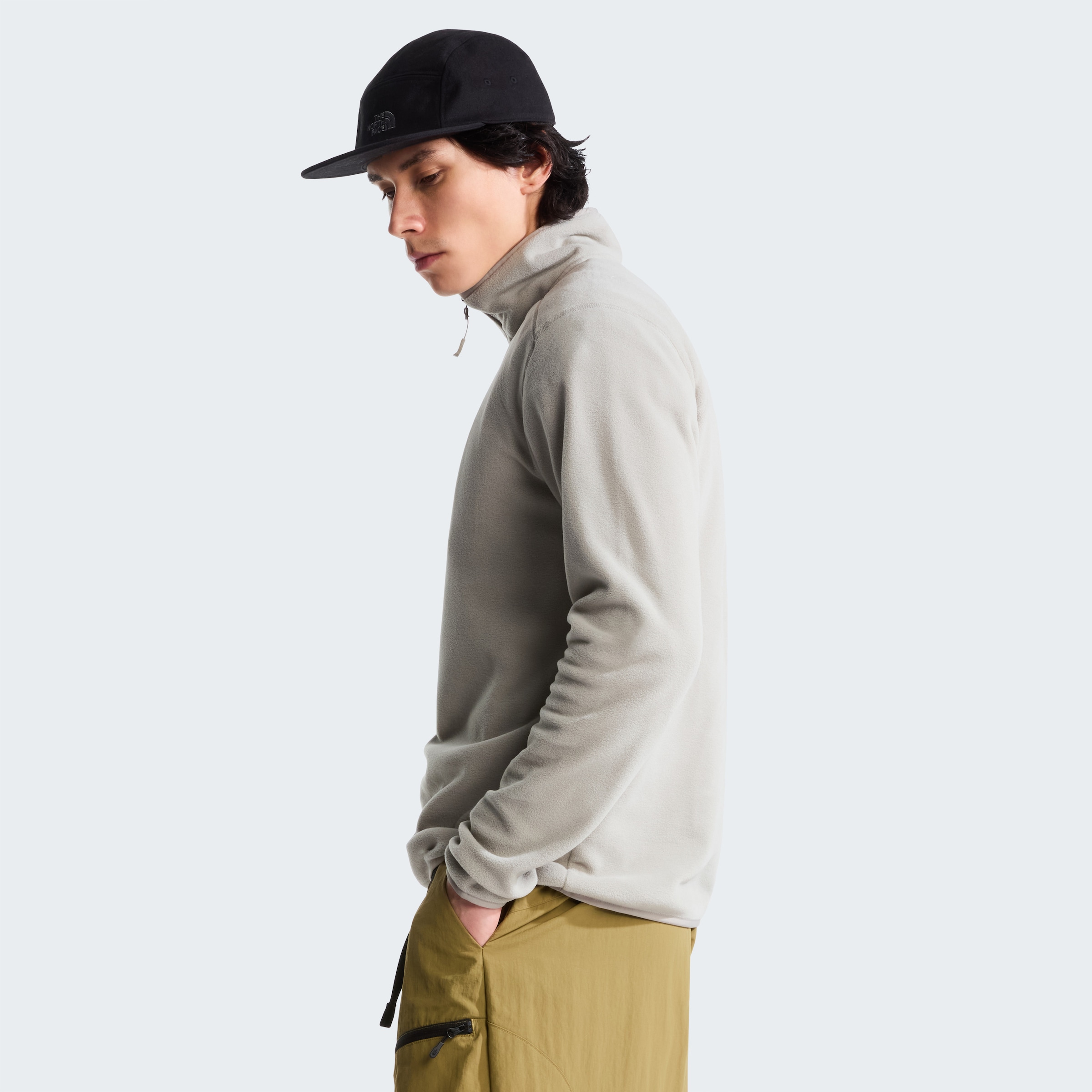 The North Face Fleecepullover »M GLACIER 1/4 ZIP - EMBROIDERED LOGO«, mit 1/4-Zip-Design, atmungsaktiv, schnell trocknend, wasserabweisend
