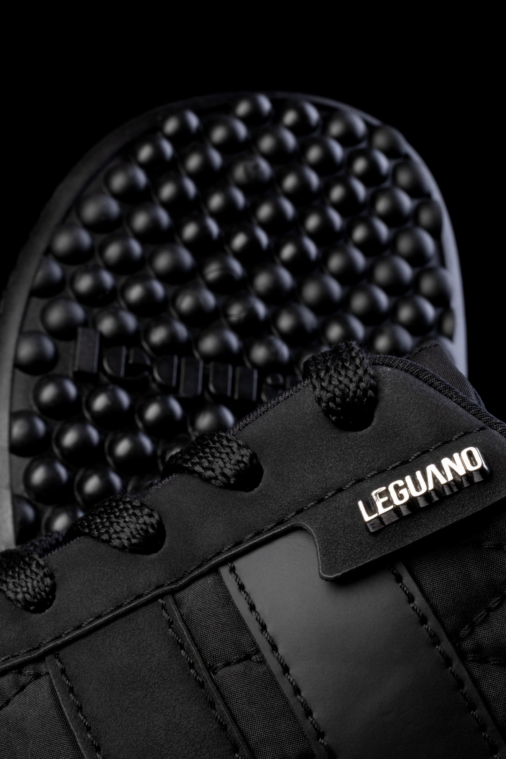 Leguano Barfußschuh »NIGHTSTEP«  Schnürschuh mit Ziersteppung und Logo-Anhänger