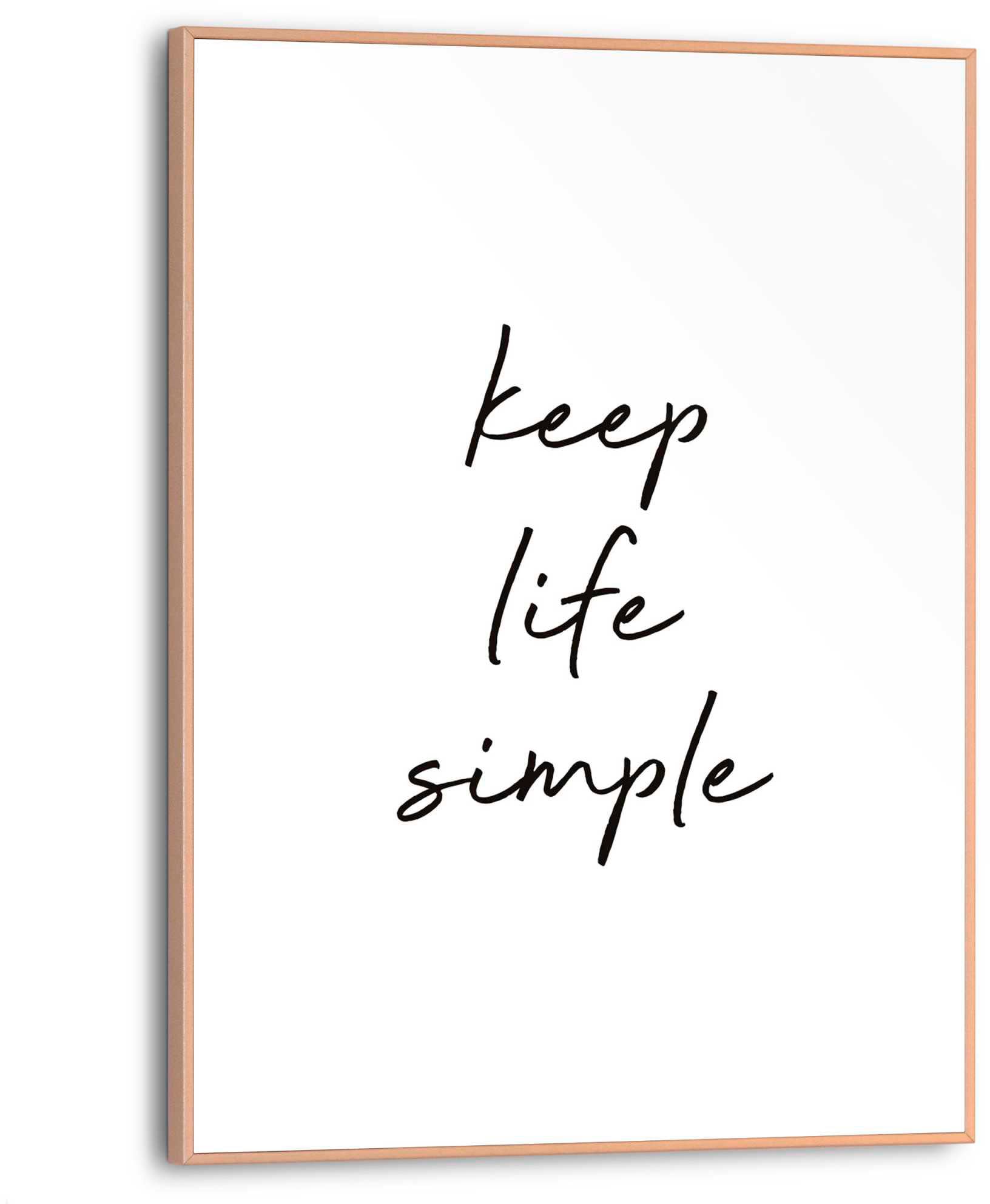 bei simple« Reinders! »Keep kaufen life Poster OTTO