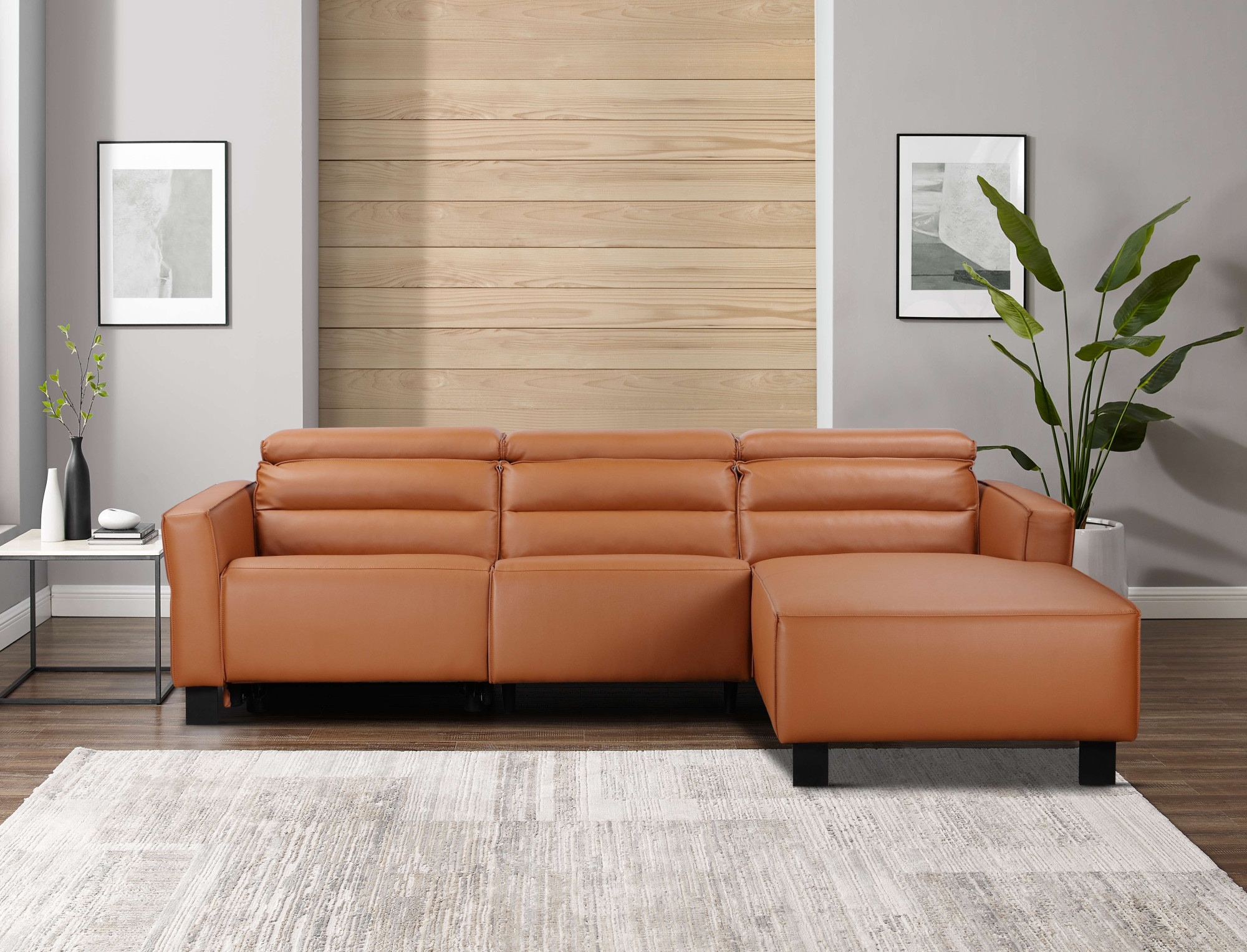 Places of Style Ecksofa »Carpari, L-Form, 263 cm, manuelle o. elektrische Relaxfunktion,«, USB A/C und Kopfteilverstellung