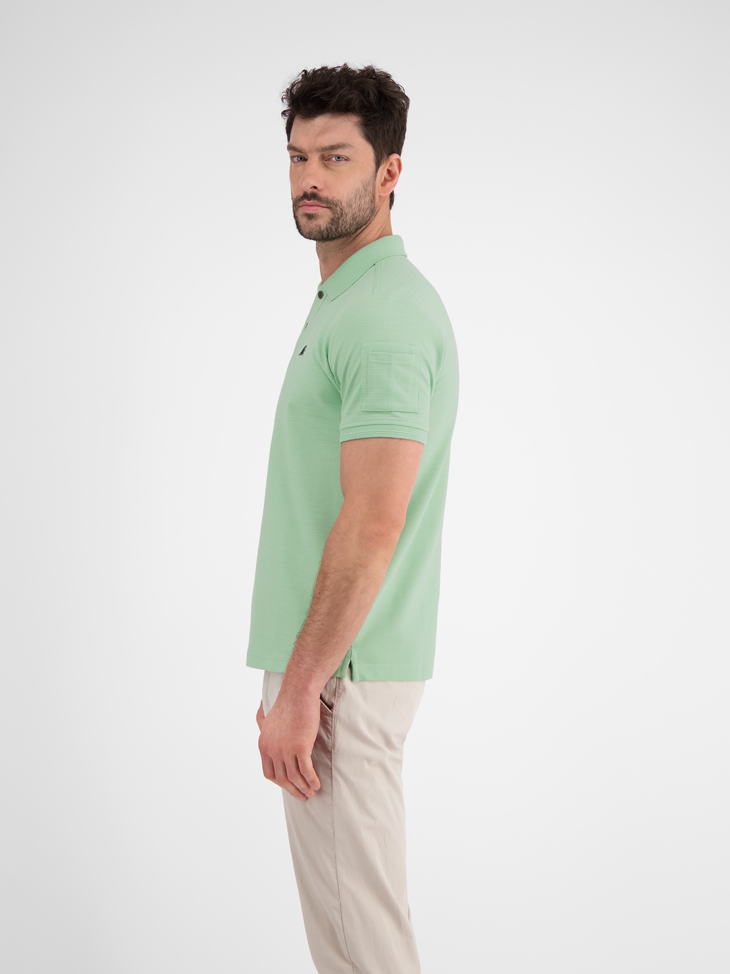 LERROS Poloshirt »LERROS Herren Poloshirt, tonal gestreift«