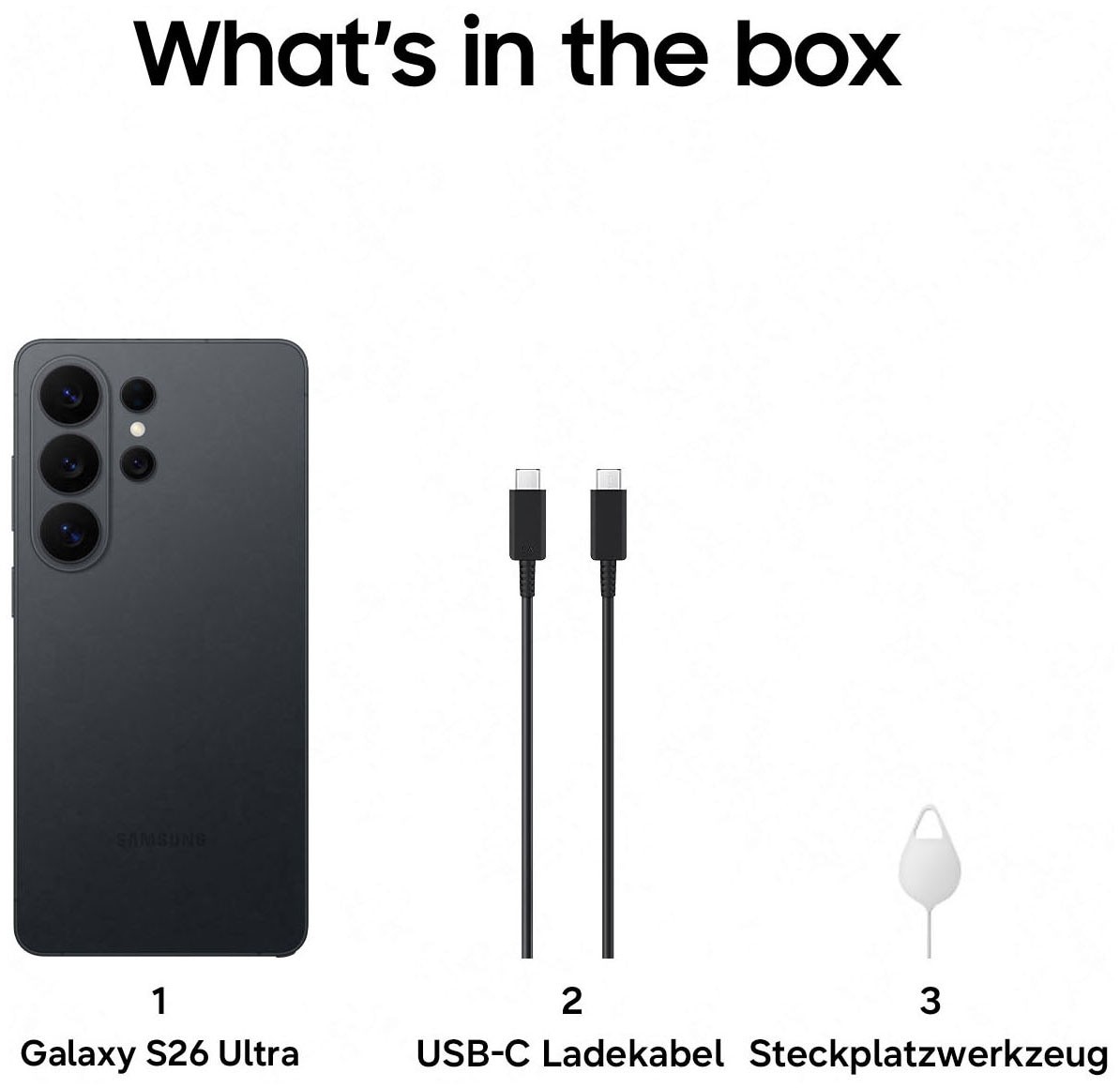 Samsung Smartphone »Galaxy S26 Ultra« Schwarz
