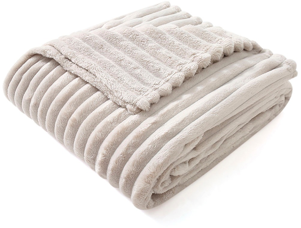 OTTO home Wohndecke »Millara« Kuscheldecke in Cord-Optik, 150x200 cm, Wohndecke, Sofadecke