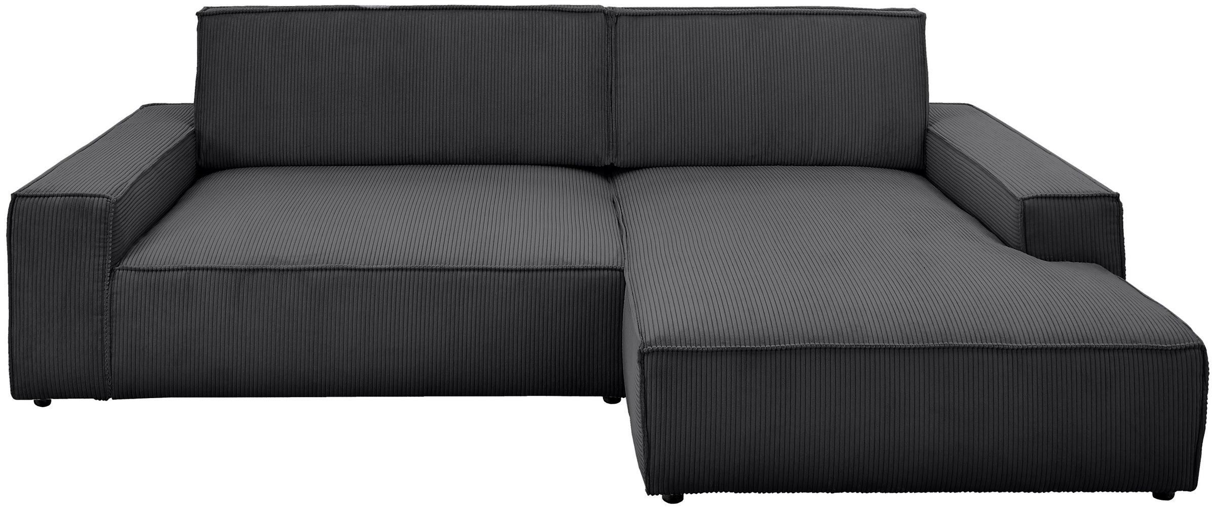 Home affaire Ecksofa »NEU: SHERWOOD XXL 284, Big-Sofa L-Form, tiefe Sitzfläche 95 cm, Cord« Recamiere rechts/links, als Schlafsofa stellbar, Cord u. Leinenoptik