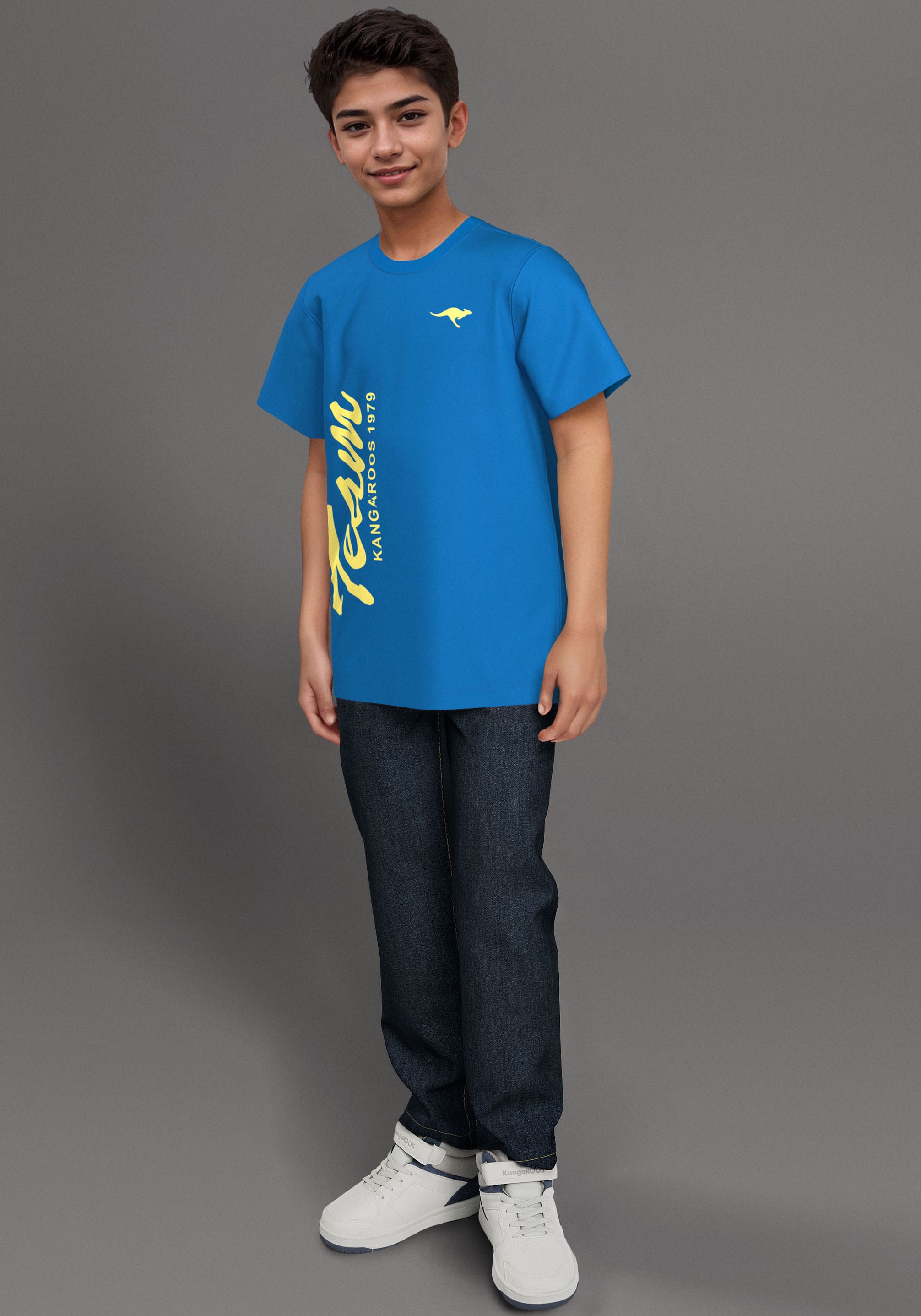 KangaROOS T-Shirt »TEAM-Print«, mit Logo-Print für Jungen