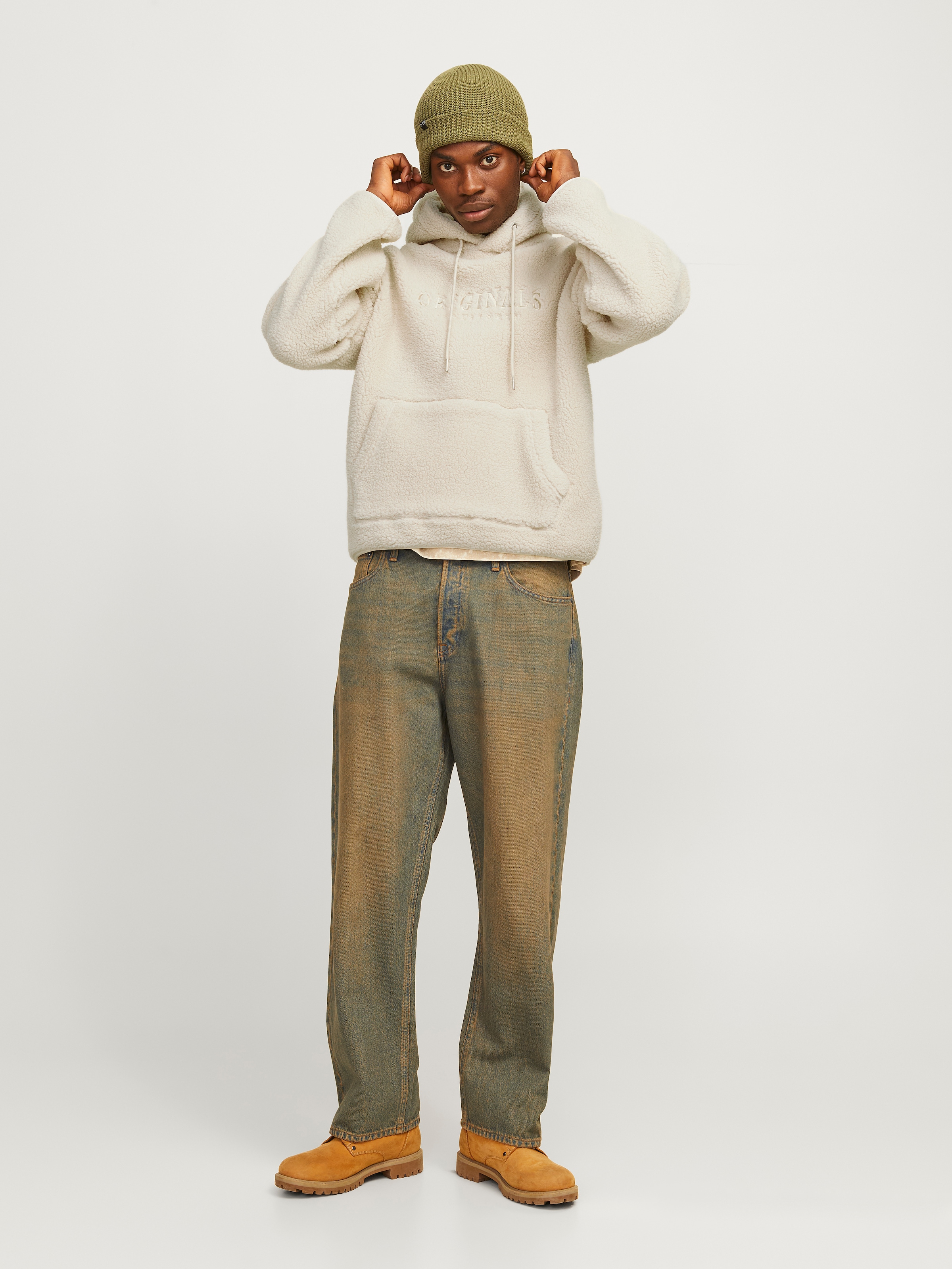 Jack & Jones Kapuzensweatshirt »JORFREDERIKSBERG TEDDY SWEAT HOOD SN«