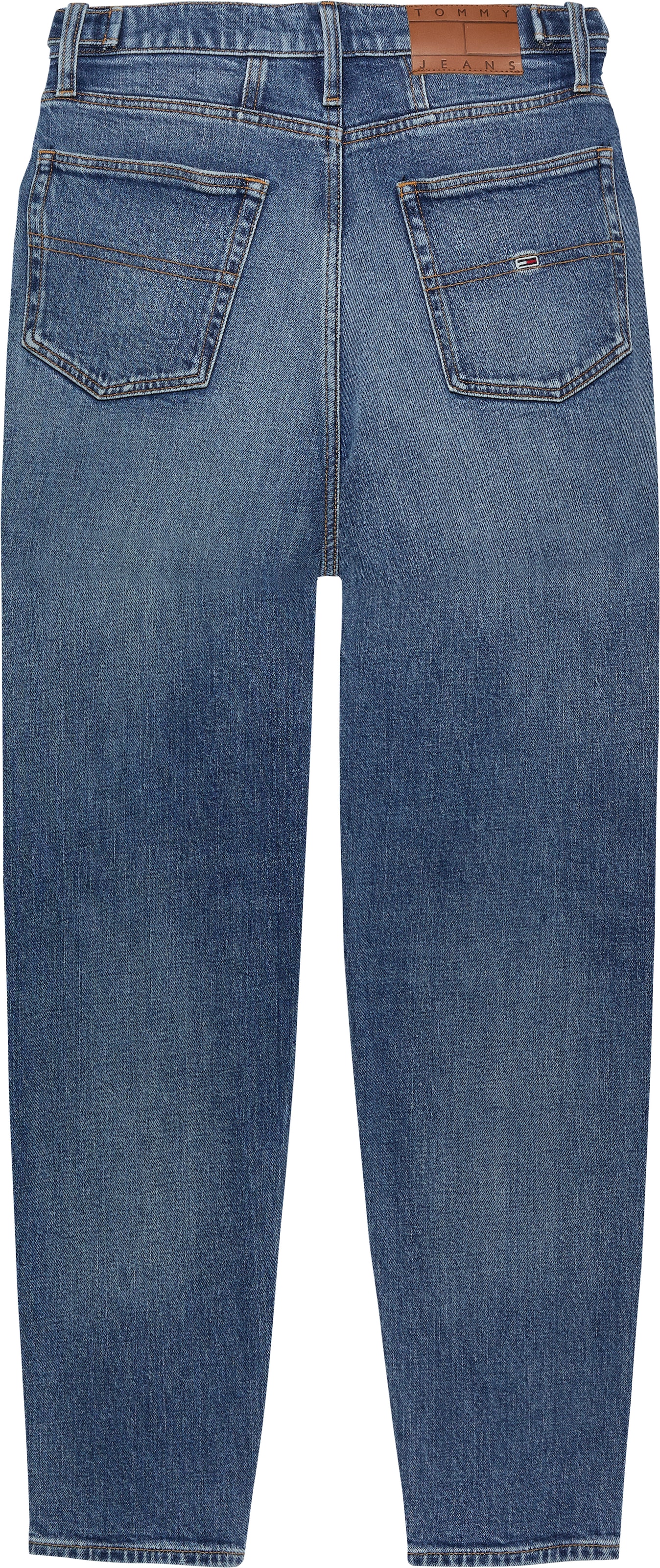 Tommy Jeans Mom-Jeans »MOM JEAN UH TPR«, mit Logo-Stickereien, in knöchelfreier Länge