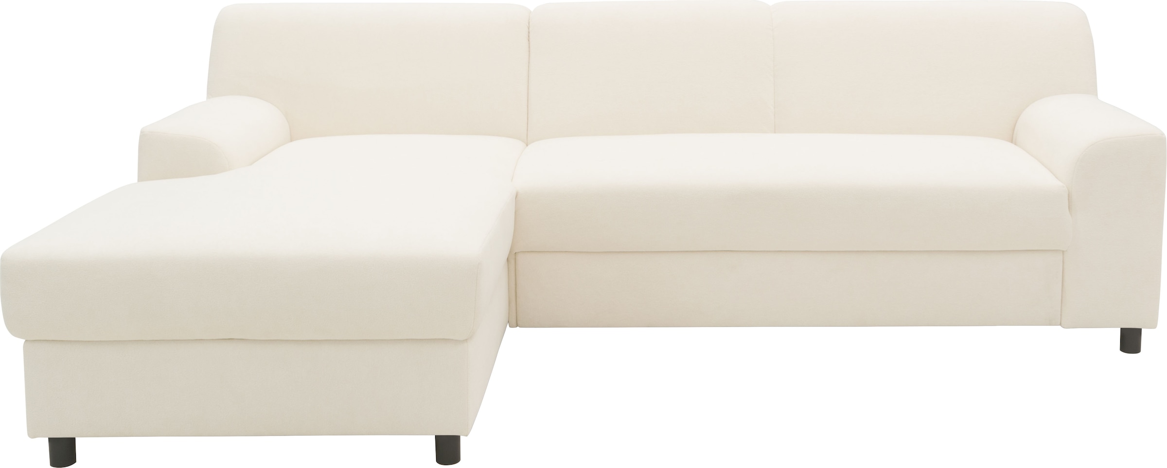 INOSIGN Ecksofa »Turah 2, L-Form, in Cord u. wasserabweisender Microfaser, Federkern«, B/T/H: 241/146/79 cm, incl. Zierkissen, wahlweise mit Bettfunktion