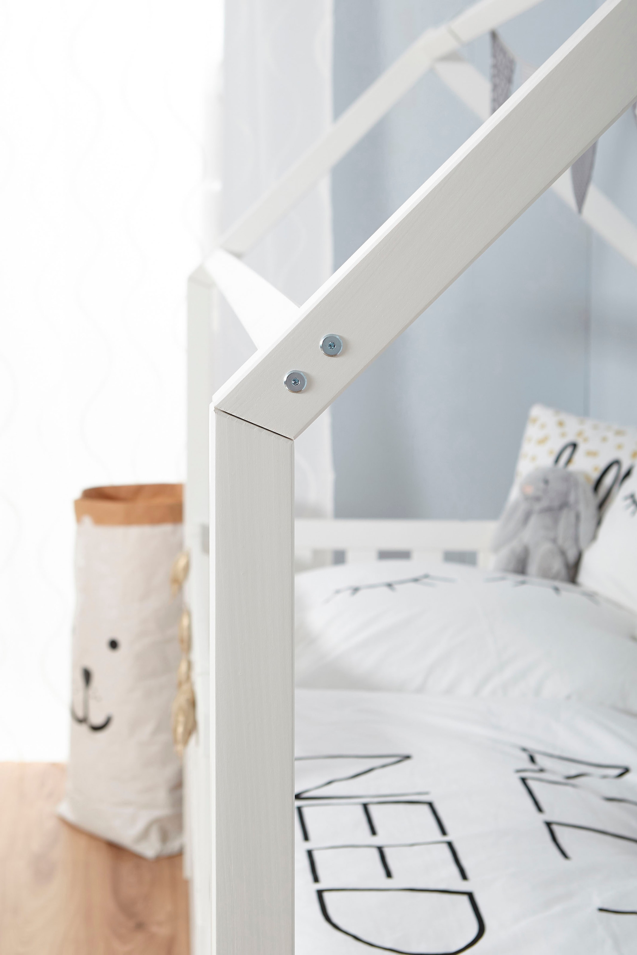 Ticaa Hausbett »Traumhaus« Hausbett, inkl. Schubkasten, Rollrost und Matratze