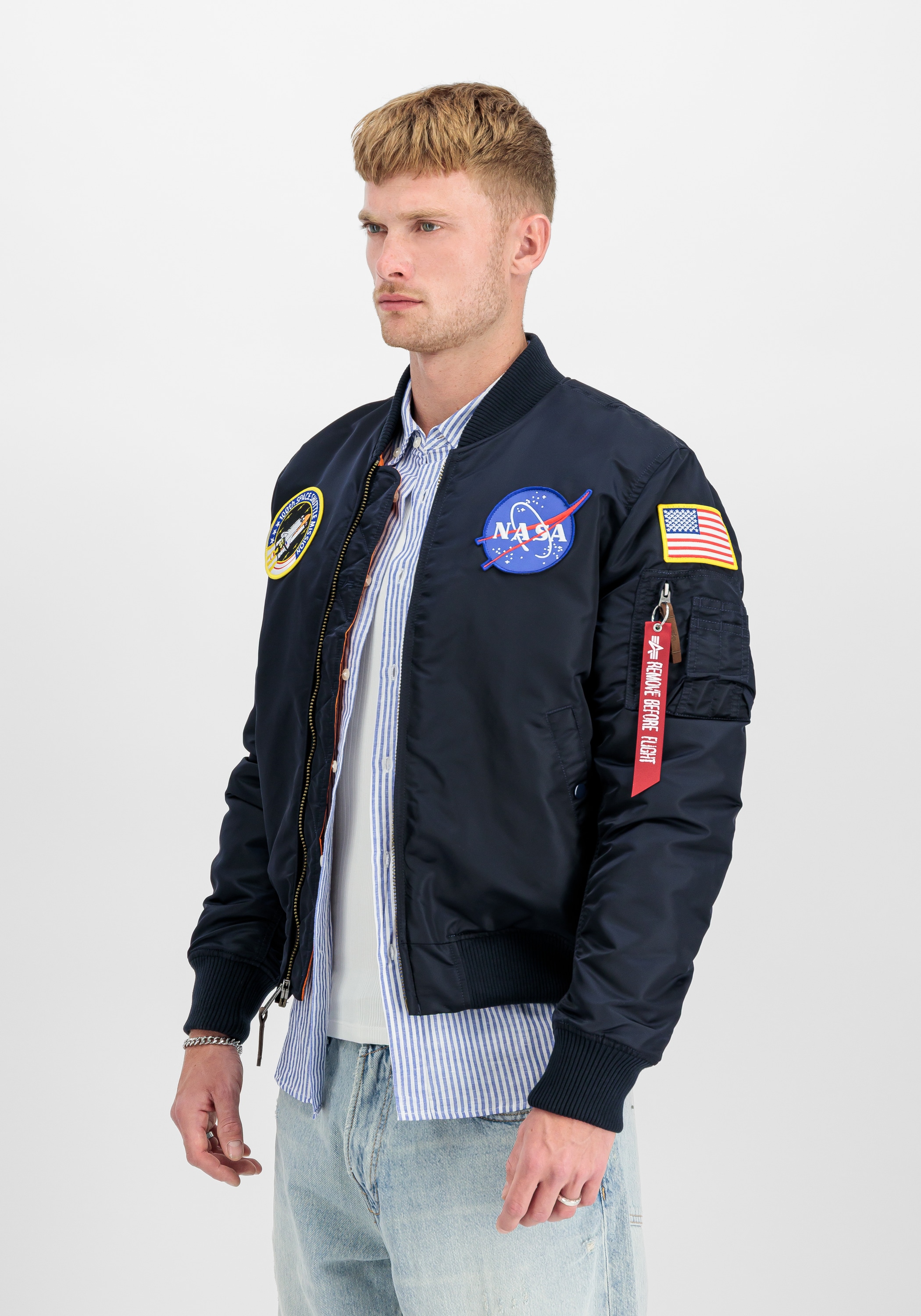 Alpha Industries Bomberjacke »Alpha Industries Men - Bomber Jackets MA-1 VF Vintage Fit NASA«