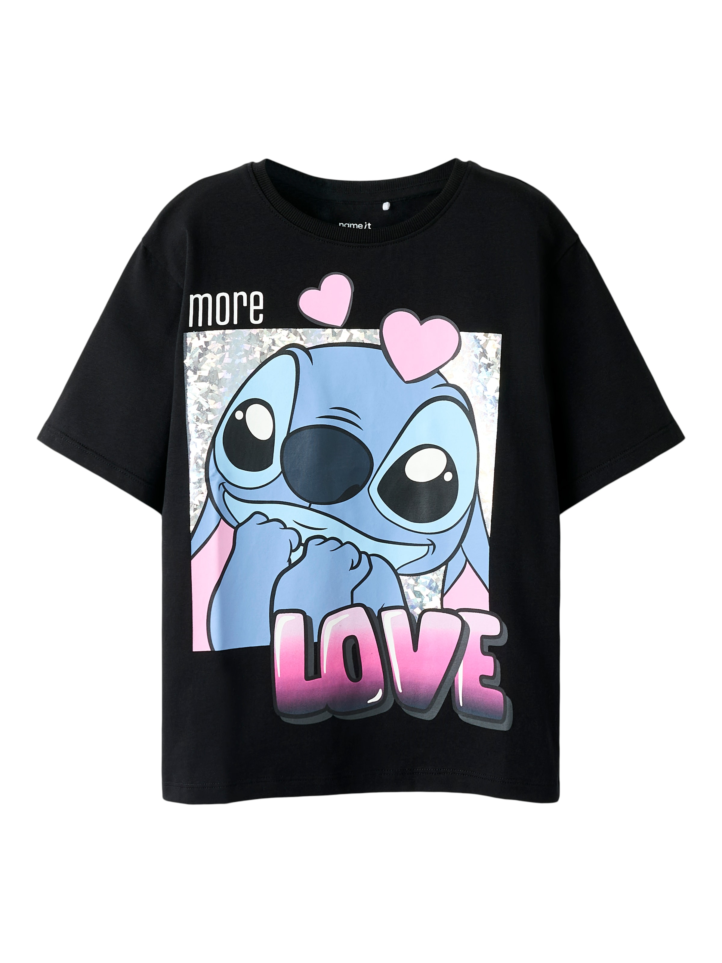 Name It Kurzarmshirt »NKFFORA STITCH SS NREG TOP BOX NOOS WDI« Baumwollmischung, Druck, Kurzarm