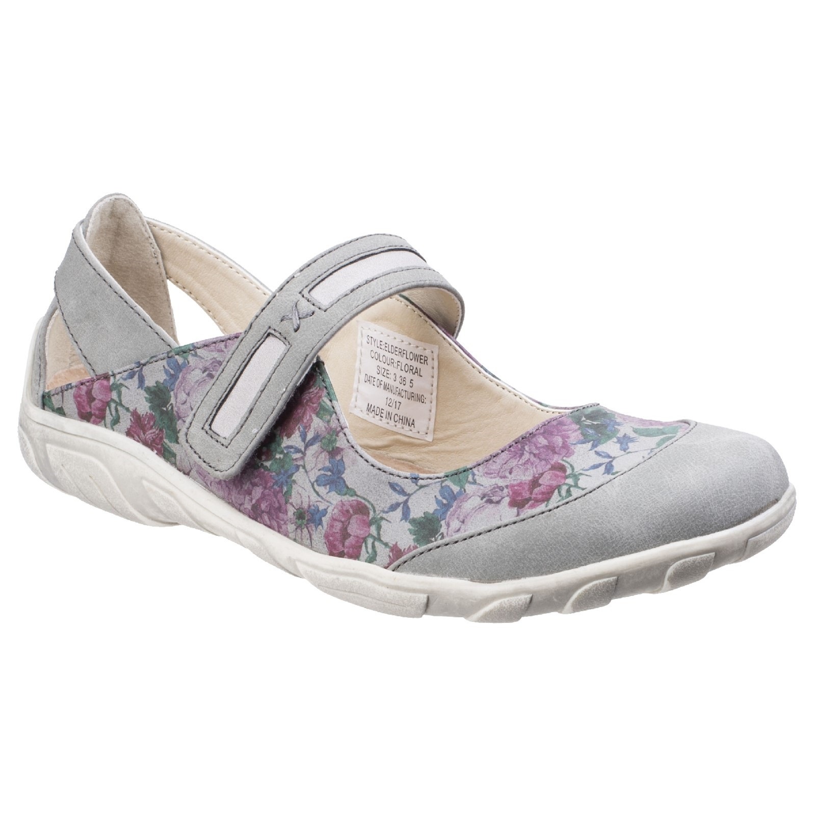 Fleet & Foster Slip-On Sneaker »Damen Mary-Jane-Schuhe mit Blumenmuster«