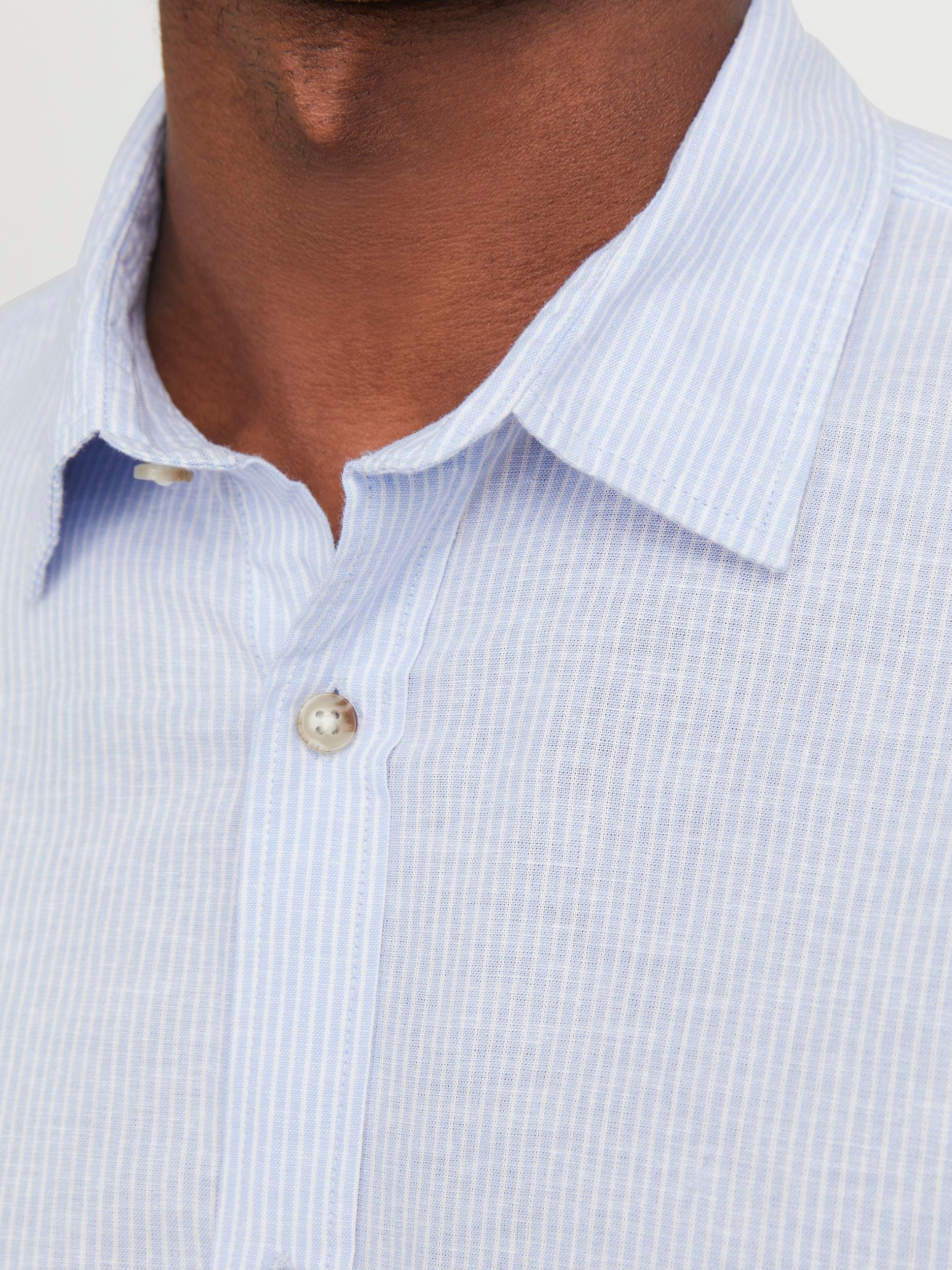 Jack & Jones Langarmhemd »JJESUMMER LINEN BLEND SHIRT LS SN«