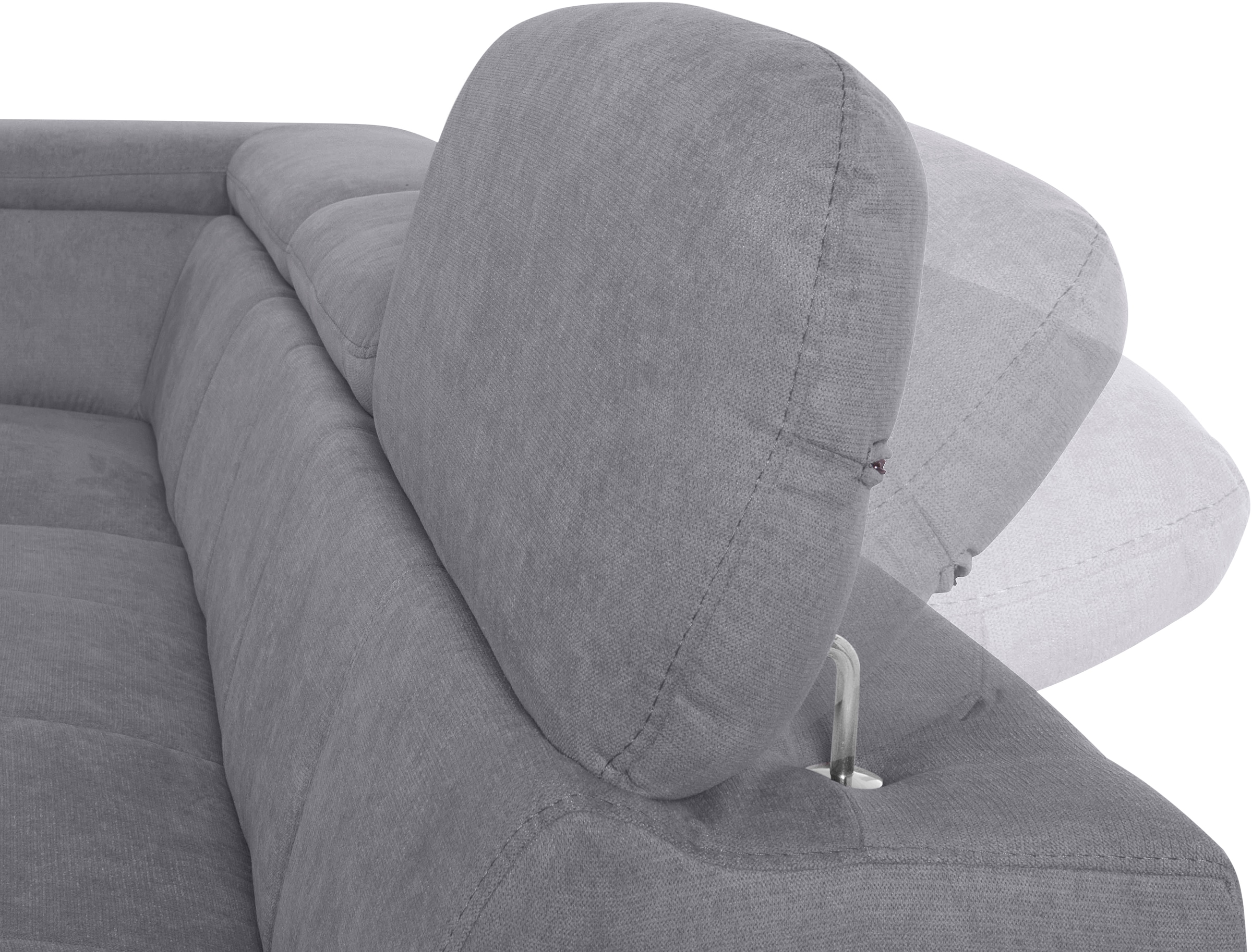 COTTA Ecksofa »Chef L-Form«, mit Kopfteilverstellung, wahlweise mit Bettfunktion