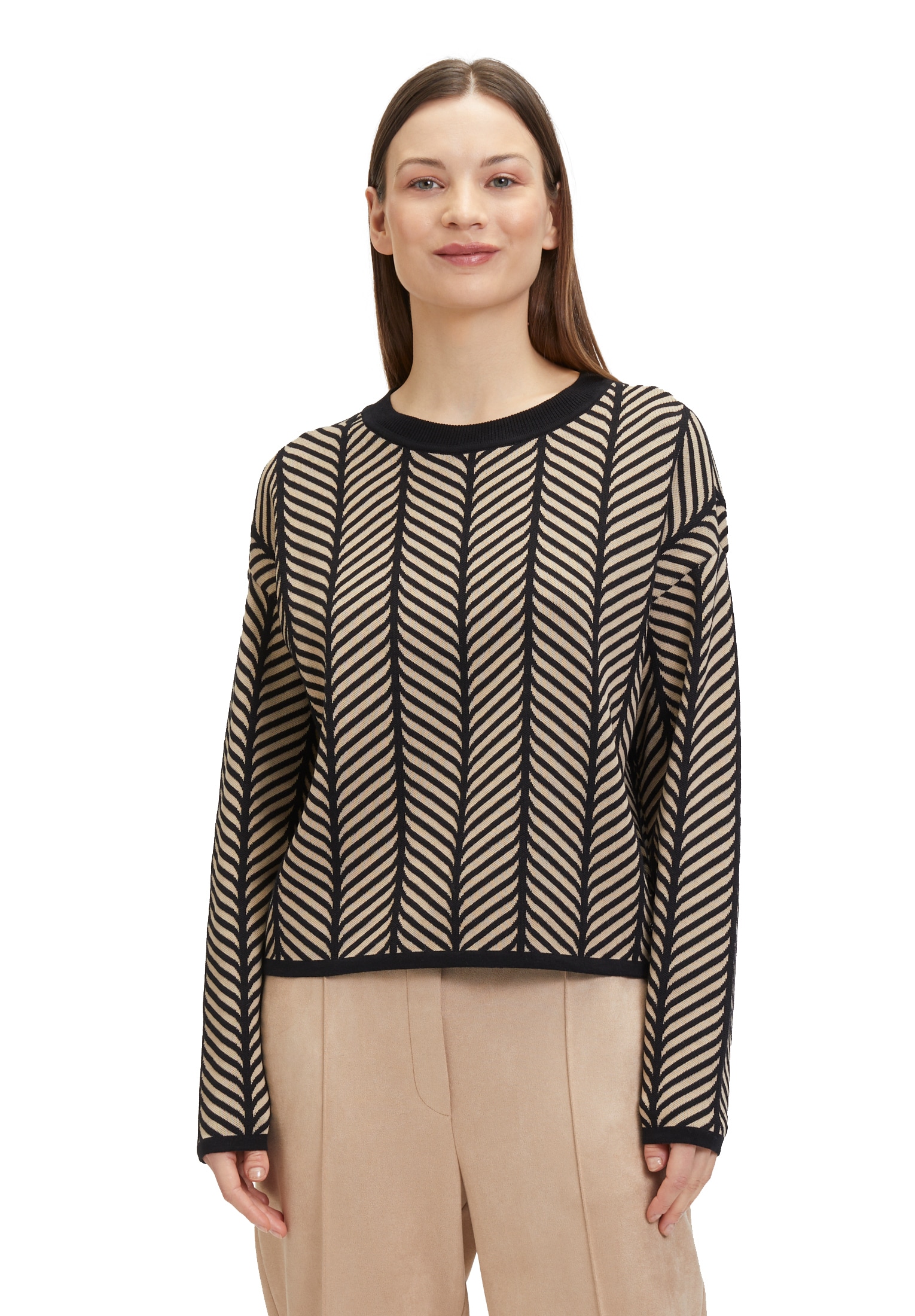 Betty&Co Strickpullover »Strickpullover mit Jacquard«