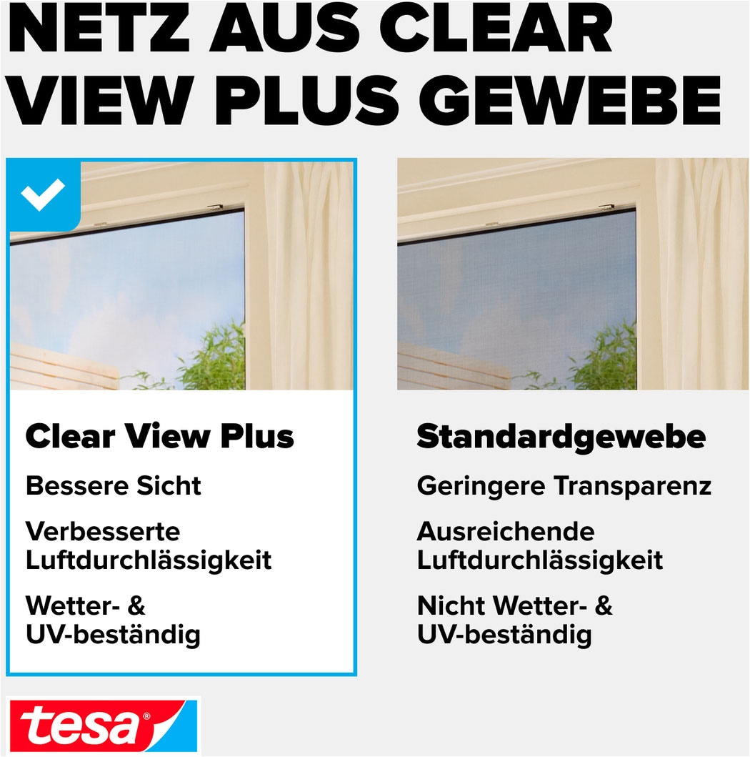tesa Insektenschutz-Tür »Insect Stop Falt Fliegengitter für Türen - max. 1 m : 2,20 m« Packung, Teleskop Alu Rahmen, 1 Stk. tlg. mit verstellbarem Rahmen aus Aluminium - ohne Bohren