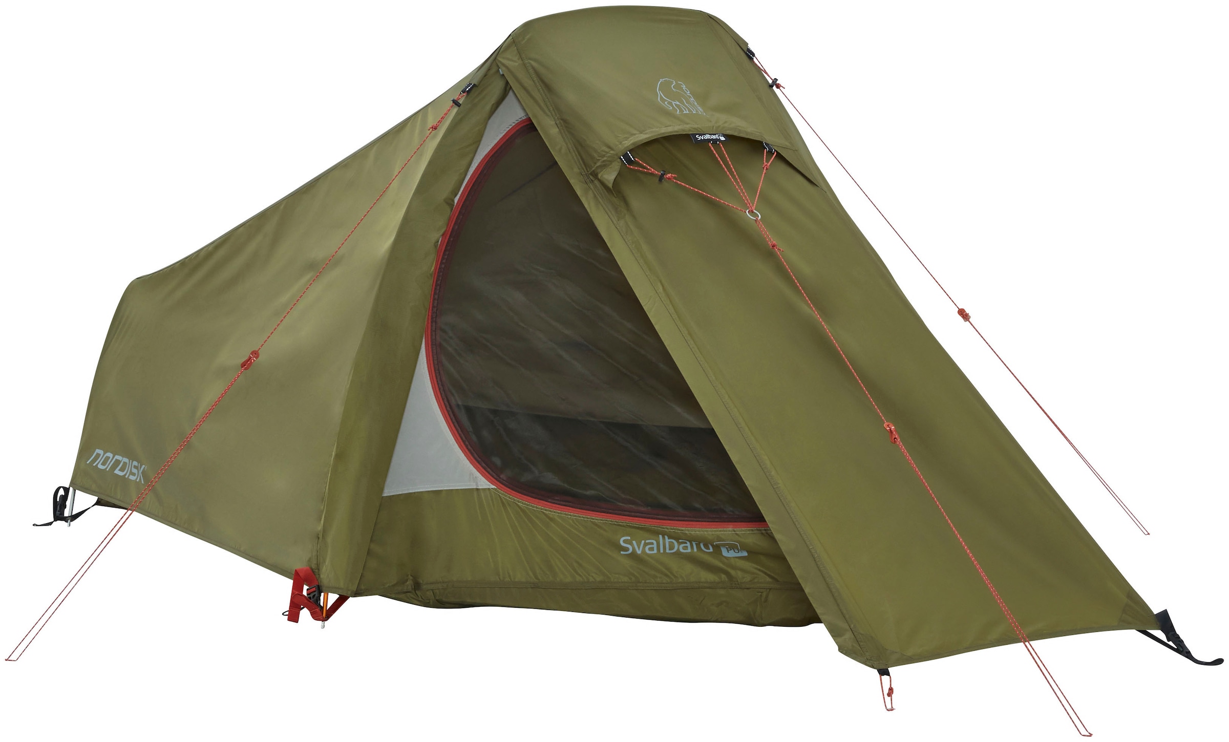 Nordisk Tunnelzelt »Svalbard 1 PU Tent Dark Olive«, 1 Personen, (Packung, 1 tlg.)