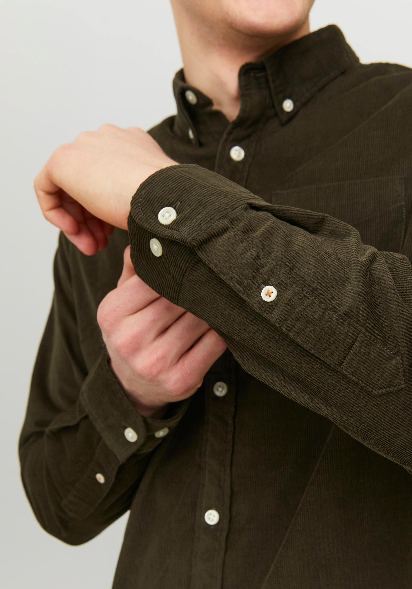 Jack & Jones Langarmhemd »JJECLASSIC CORD SHIRT LS SN«, aus Cord