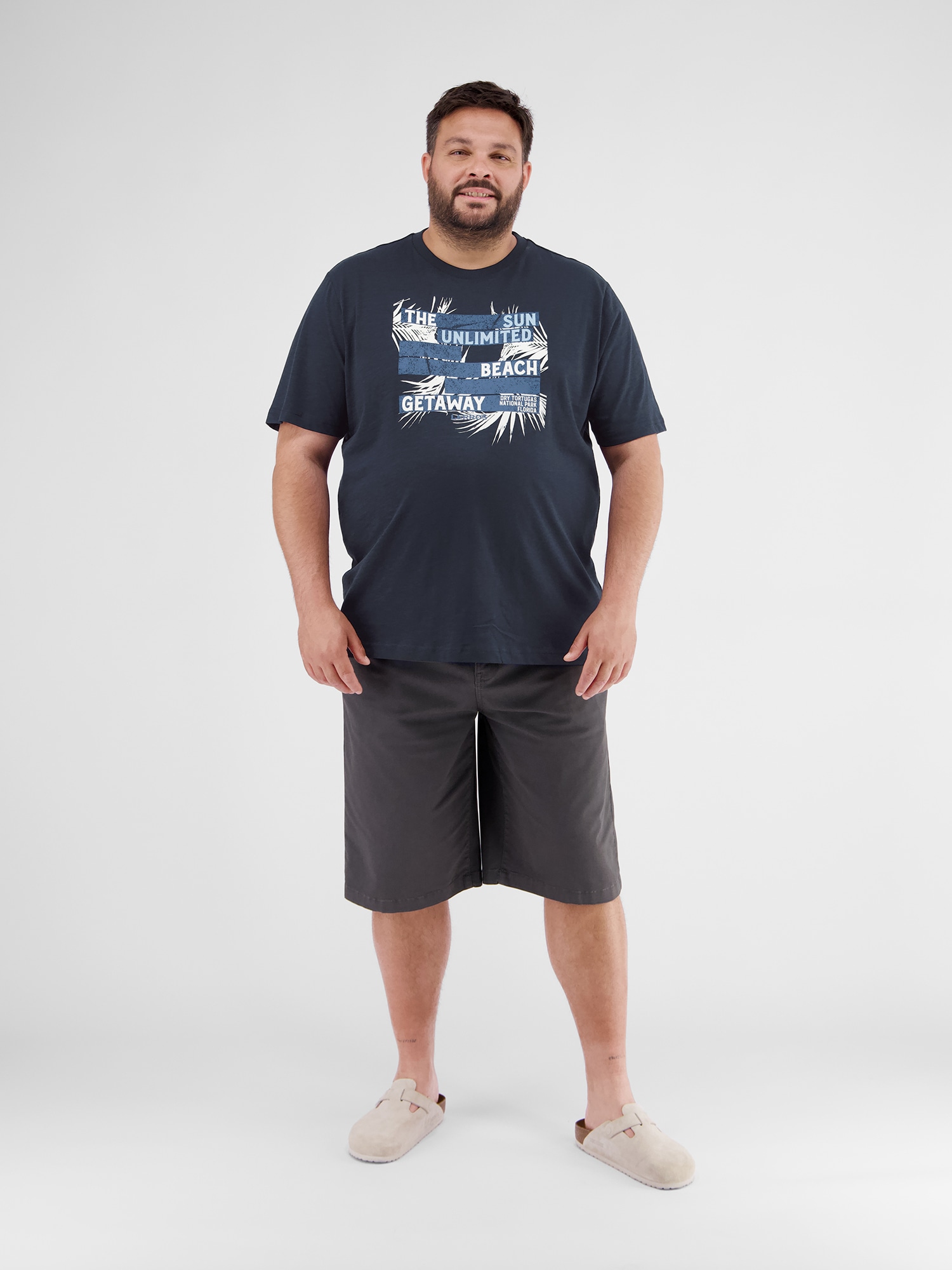LERROS T-Shirt »LERROS Sommerliches T-Shirt in Großen Größen«