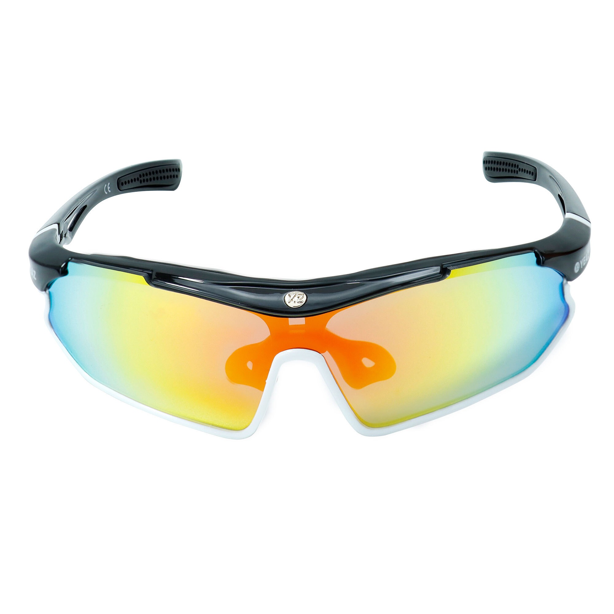 YEAZ Sportbrille »Sport-Sonnenbrille schwarz/weiß/rot SUNRAY«