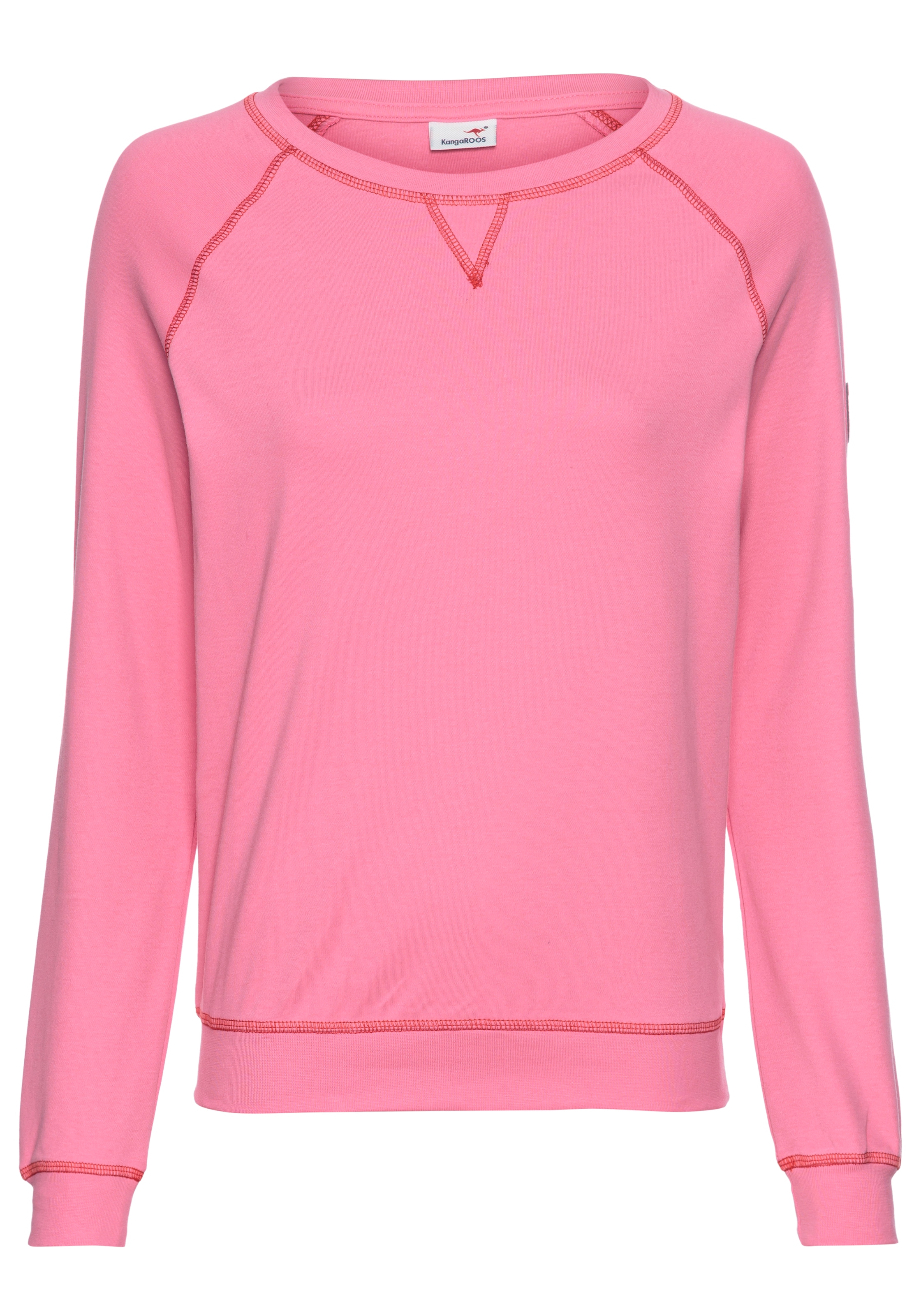 KangaROOS Sweatshirt, mit Kontrastnähten