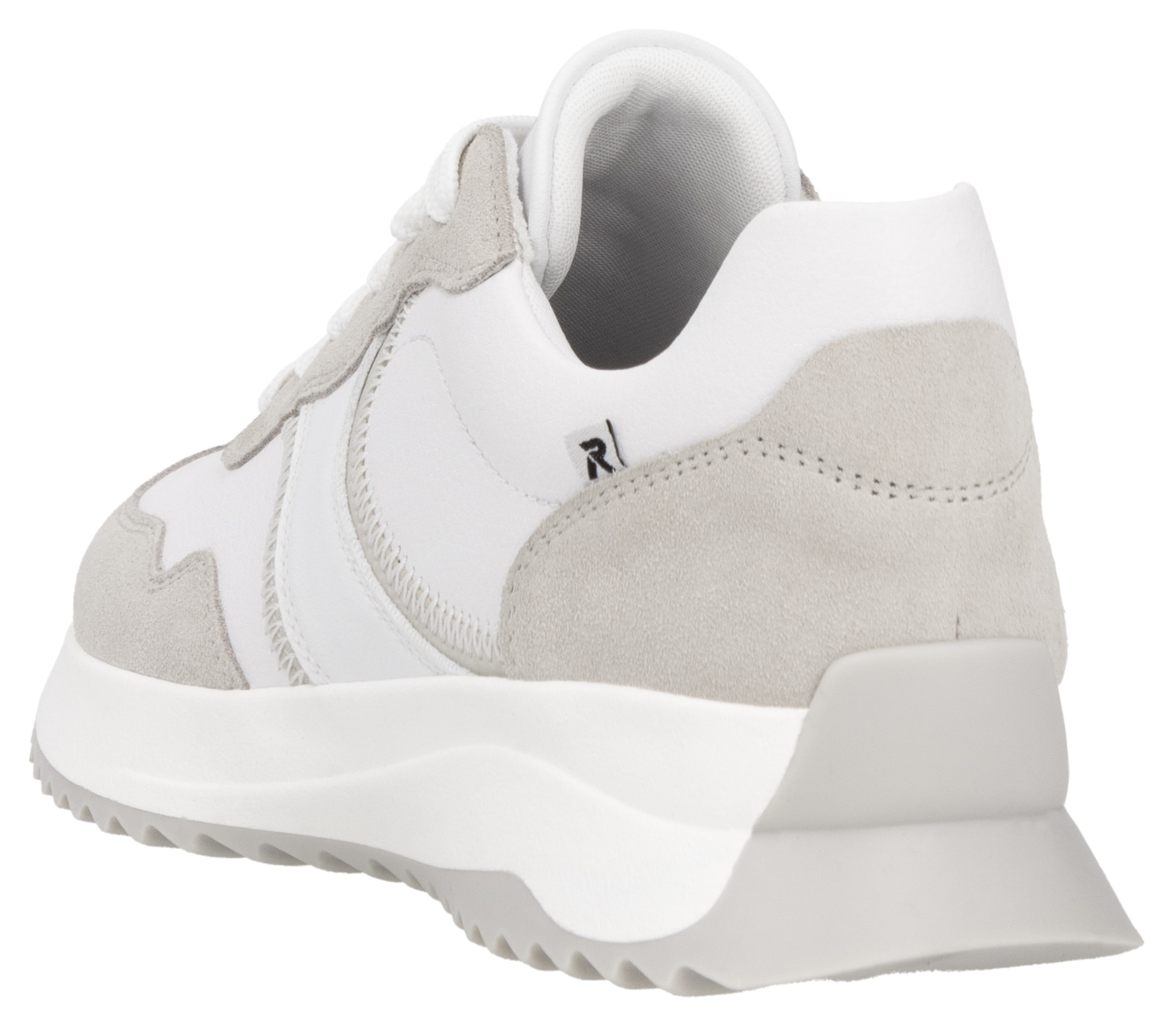 RIEKER Sport Keilsneaker, Schnürschuh, Halbschuh, Freizeitschuh mit Kontrastdetails