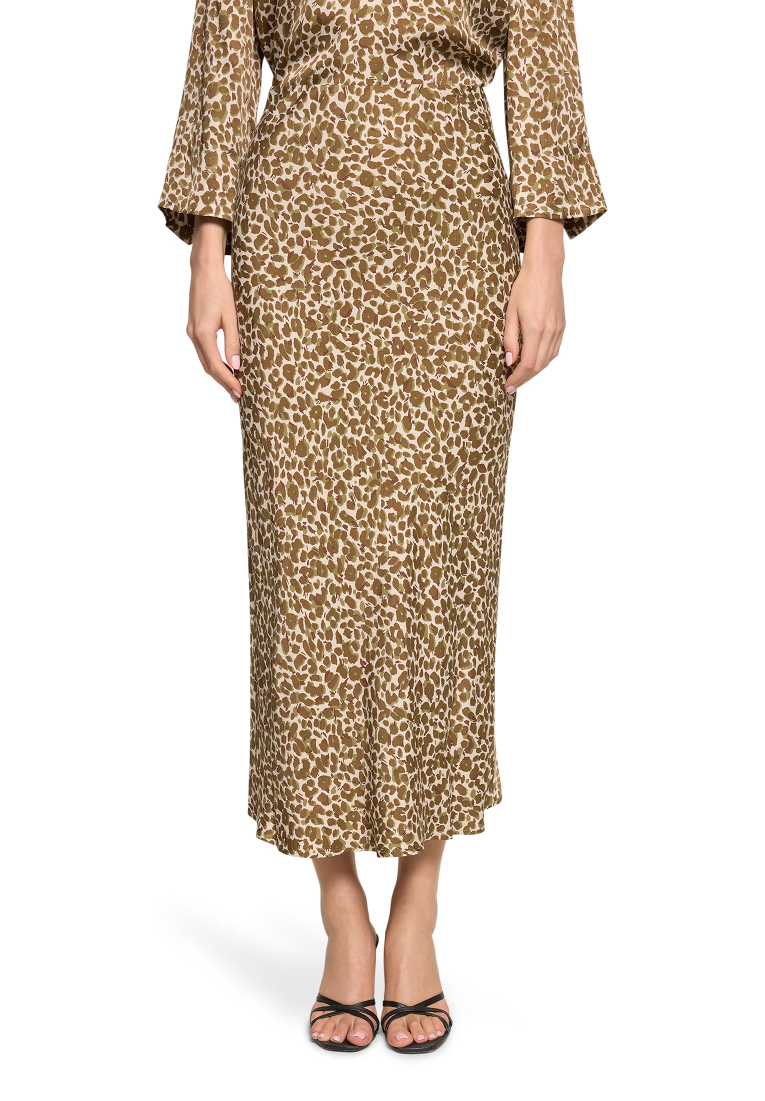 Betty Barclay Satinrock »Satinrock mit Leoprint«