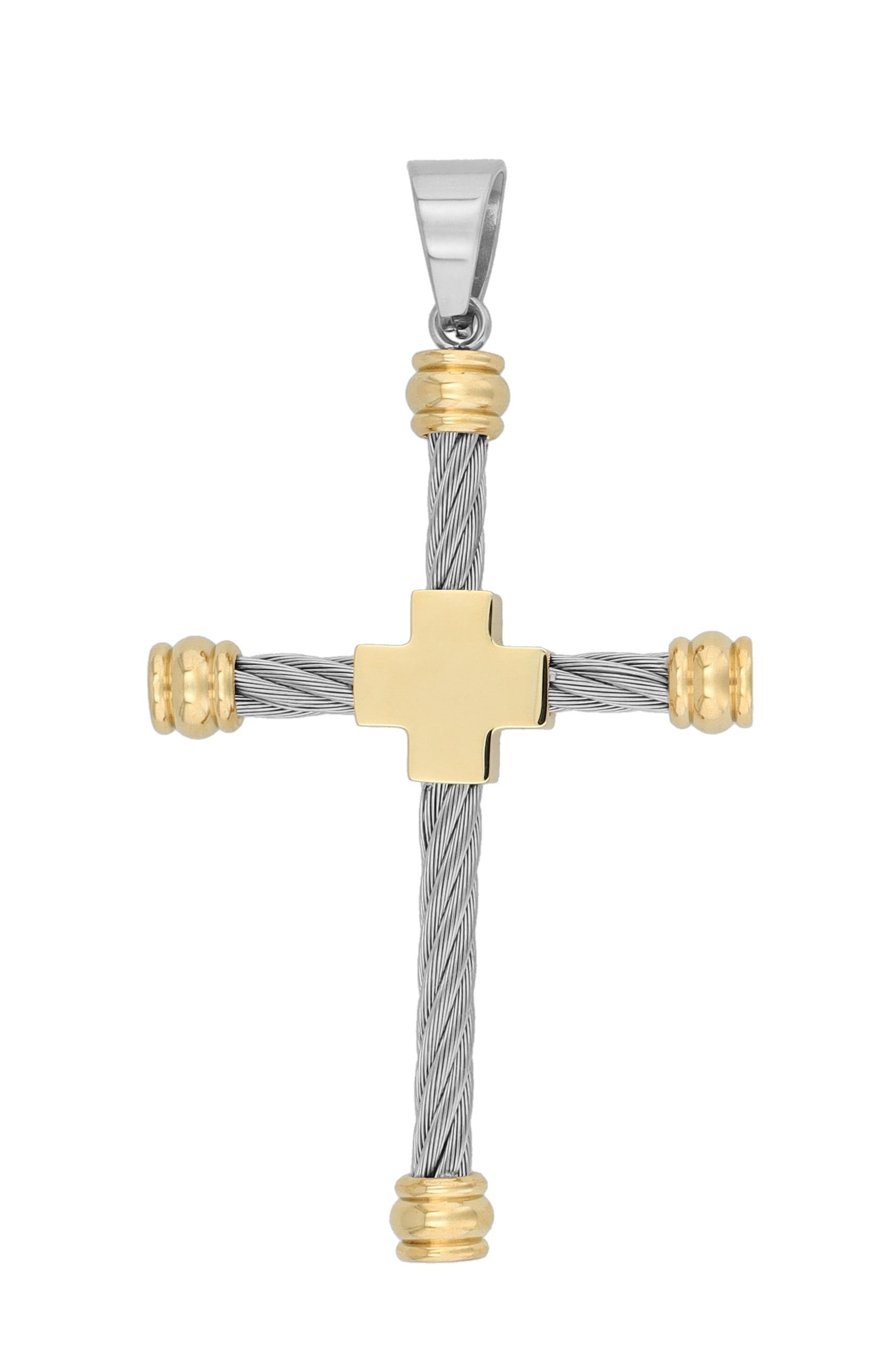 Adelia´s Kreuzanhänger »Unisex Anhänger ¿ Kreuz Kreuzanhänger aus Edelstahl«