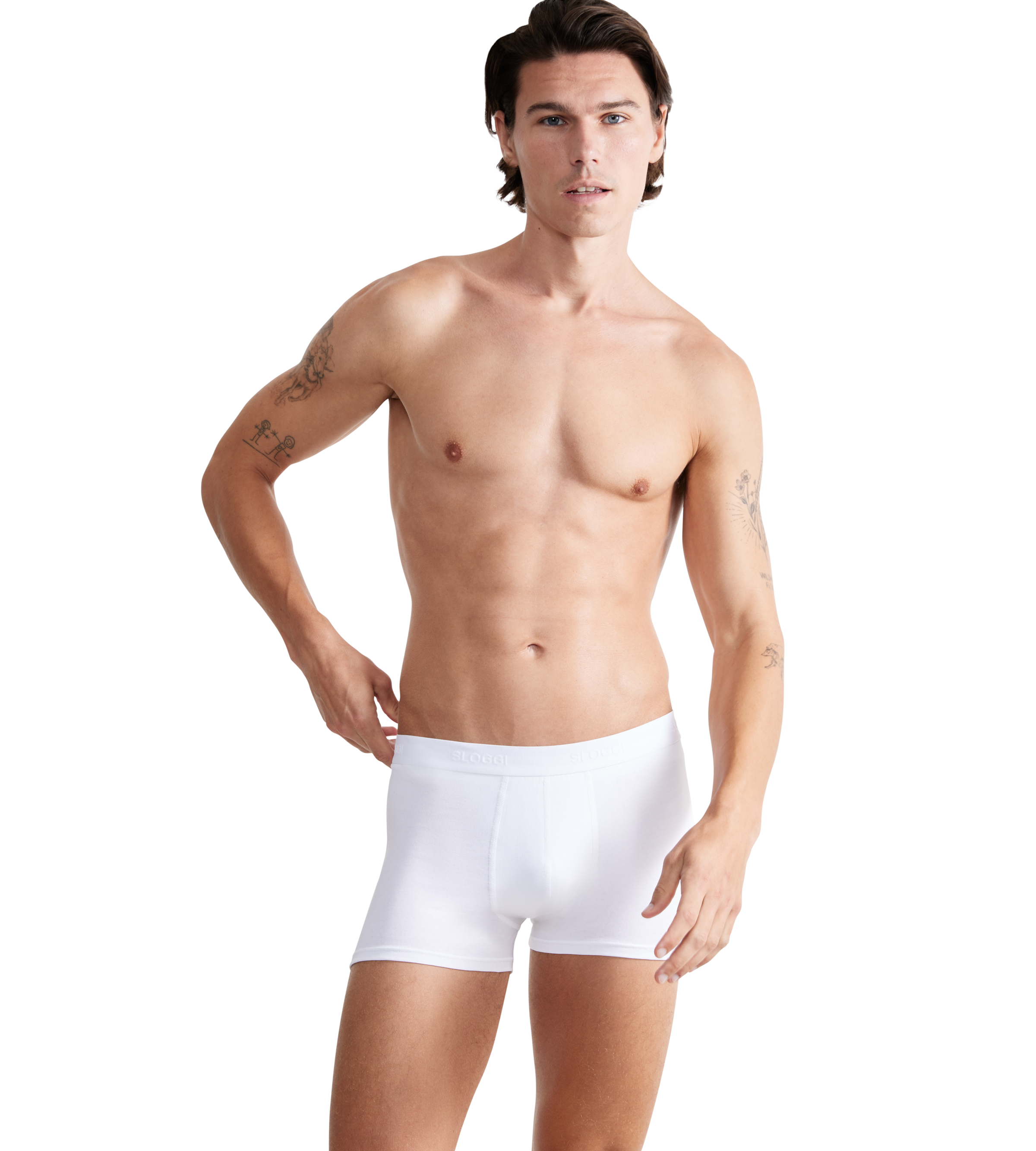 sloggi Retro Boxer »men 24/7 Short 2P«, (Packung, 2 St.), Logobund, Herren-Boxershort, Trunk