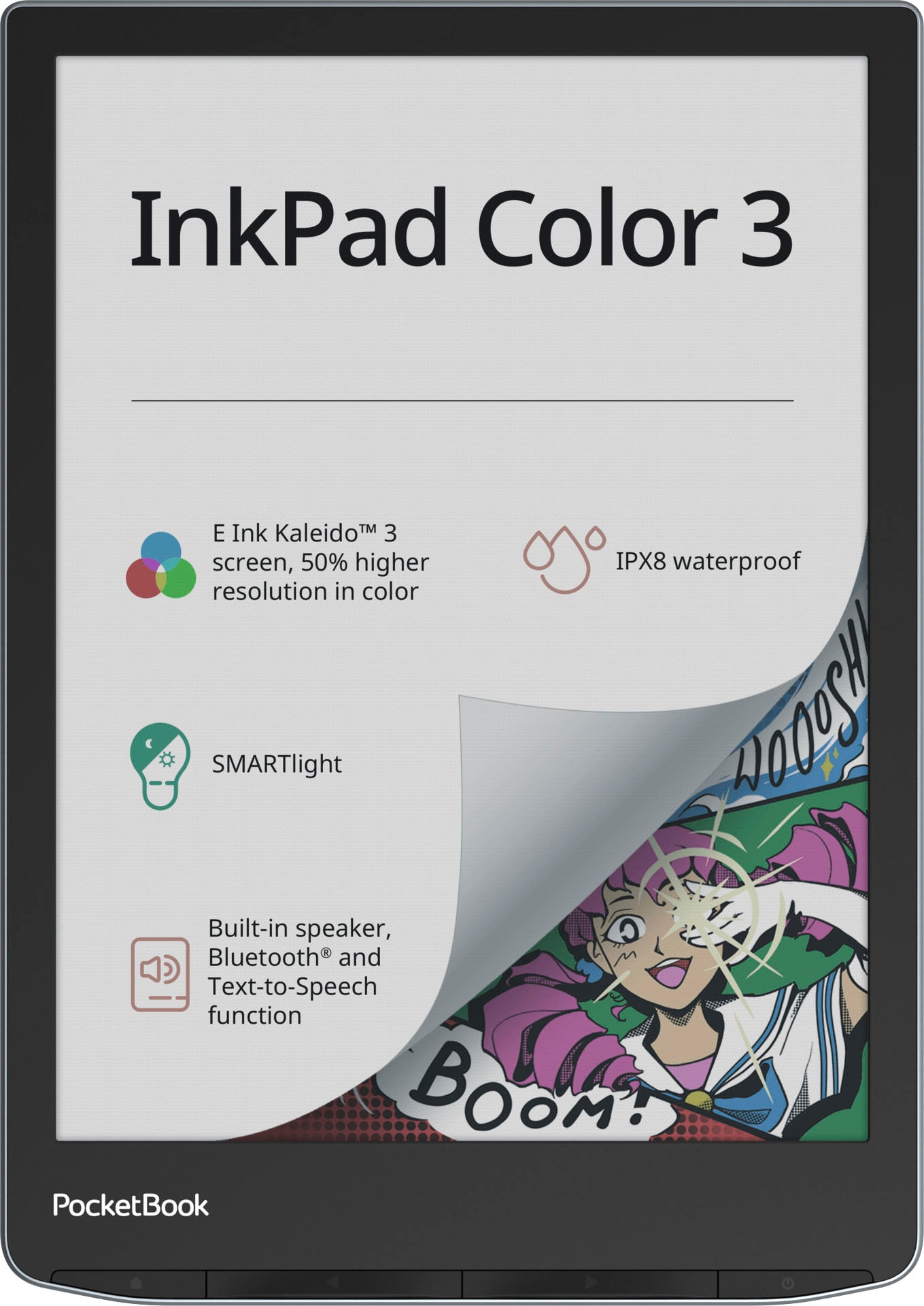 E-Book »InkPad Color 3«, (E-Book Reader mit Lautsprecher und Bluetooth-Schnittstelle)