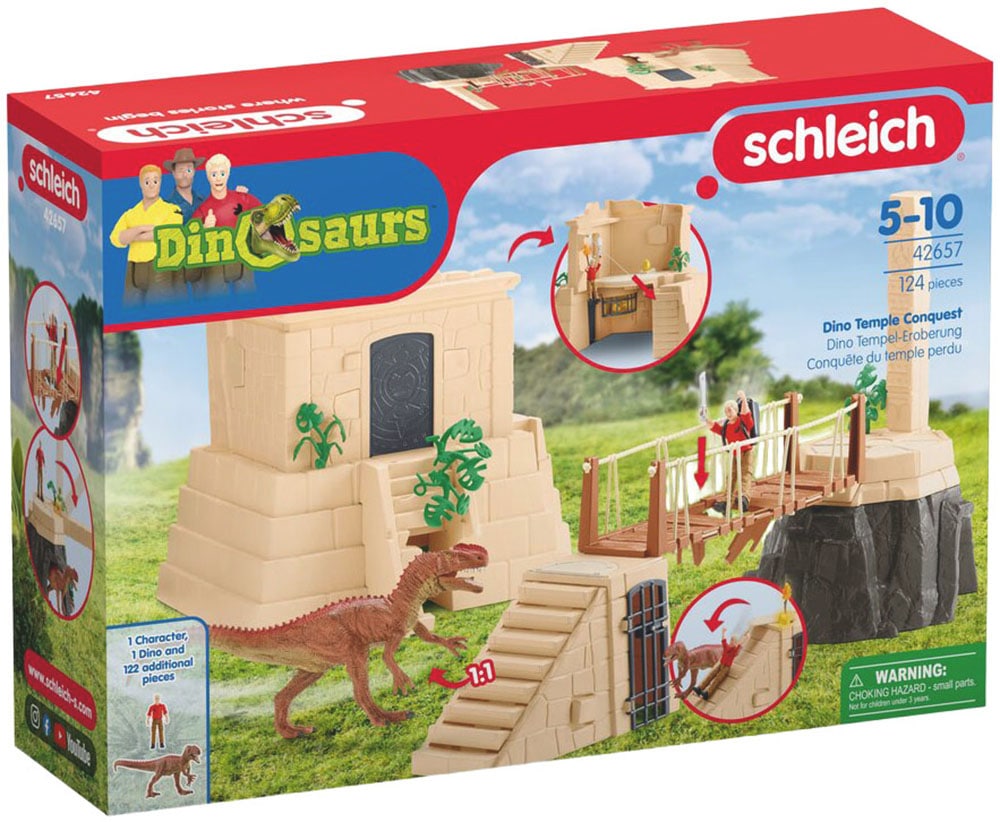 Schleich® Spielwelt »DINOSAURS,  Dino Tempel-Eroberung (42657)«