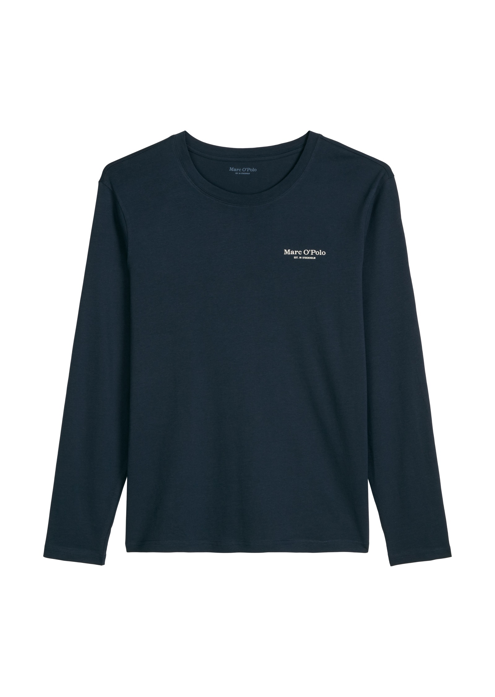 Marc O'Polo Pyjamaoberteil »Mix N Match Cotton« mit langen Ärmeln und Rundhalsausschnitt